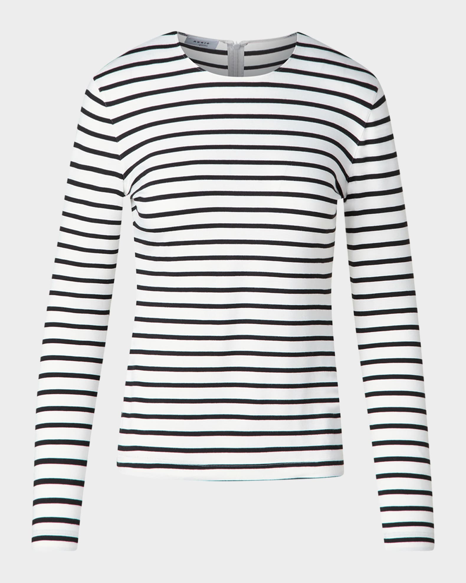 Sailor Striped Long-Sleeve Viscose Jersey Top 0