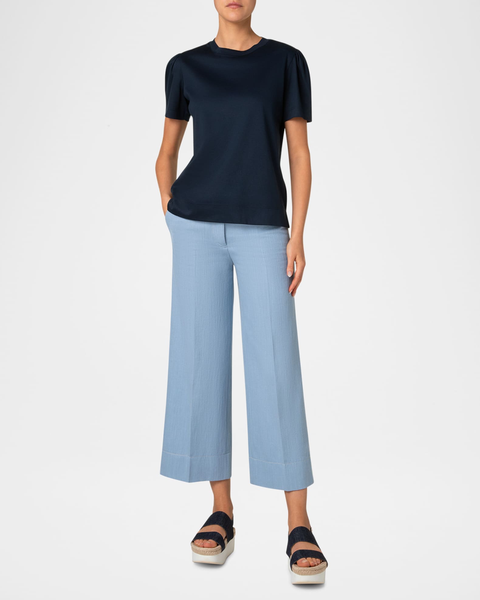Straight Cotton Jersey T-Shirt 1
