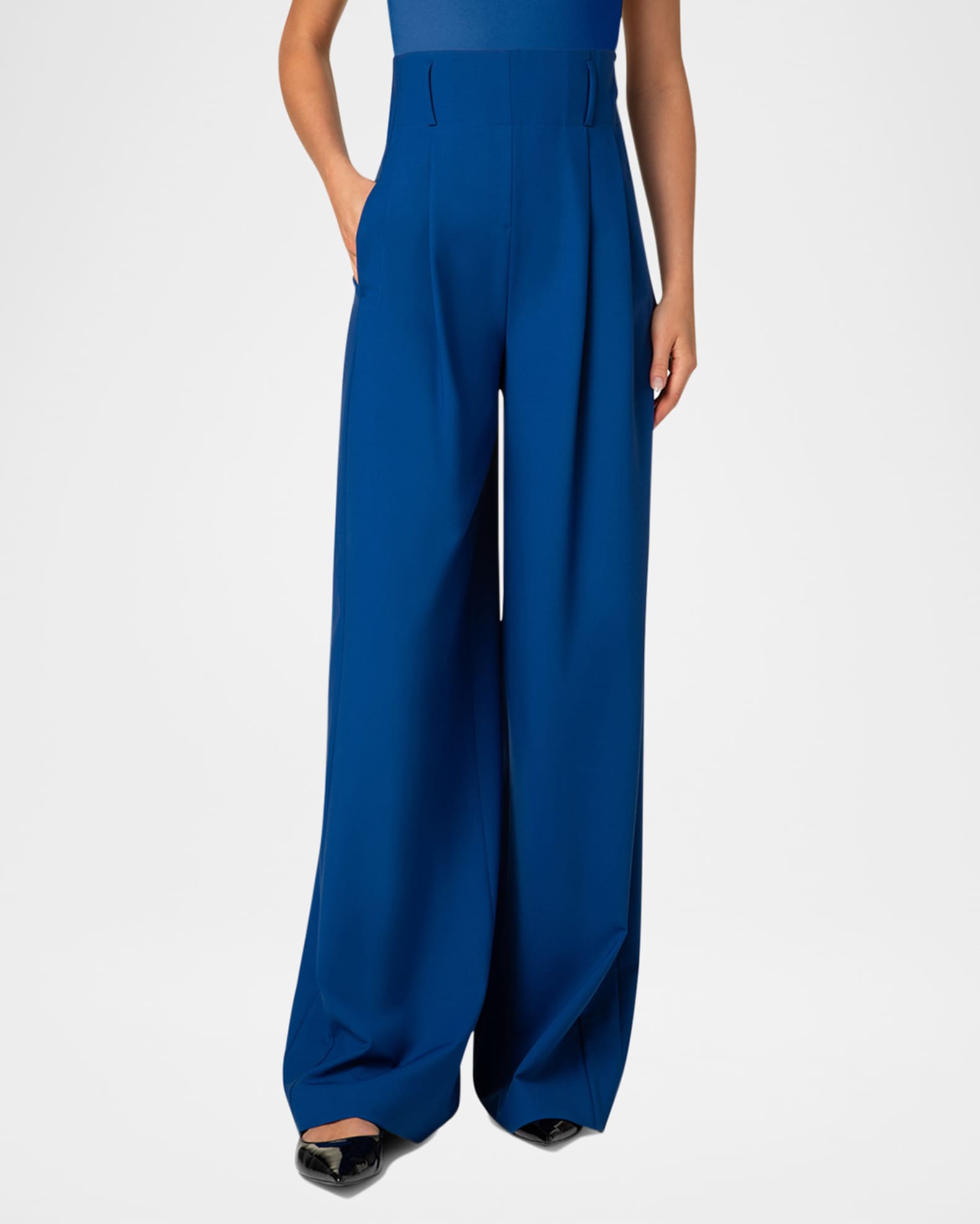 Florina Wide Leg Cool Wool Pants 1