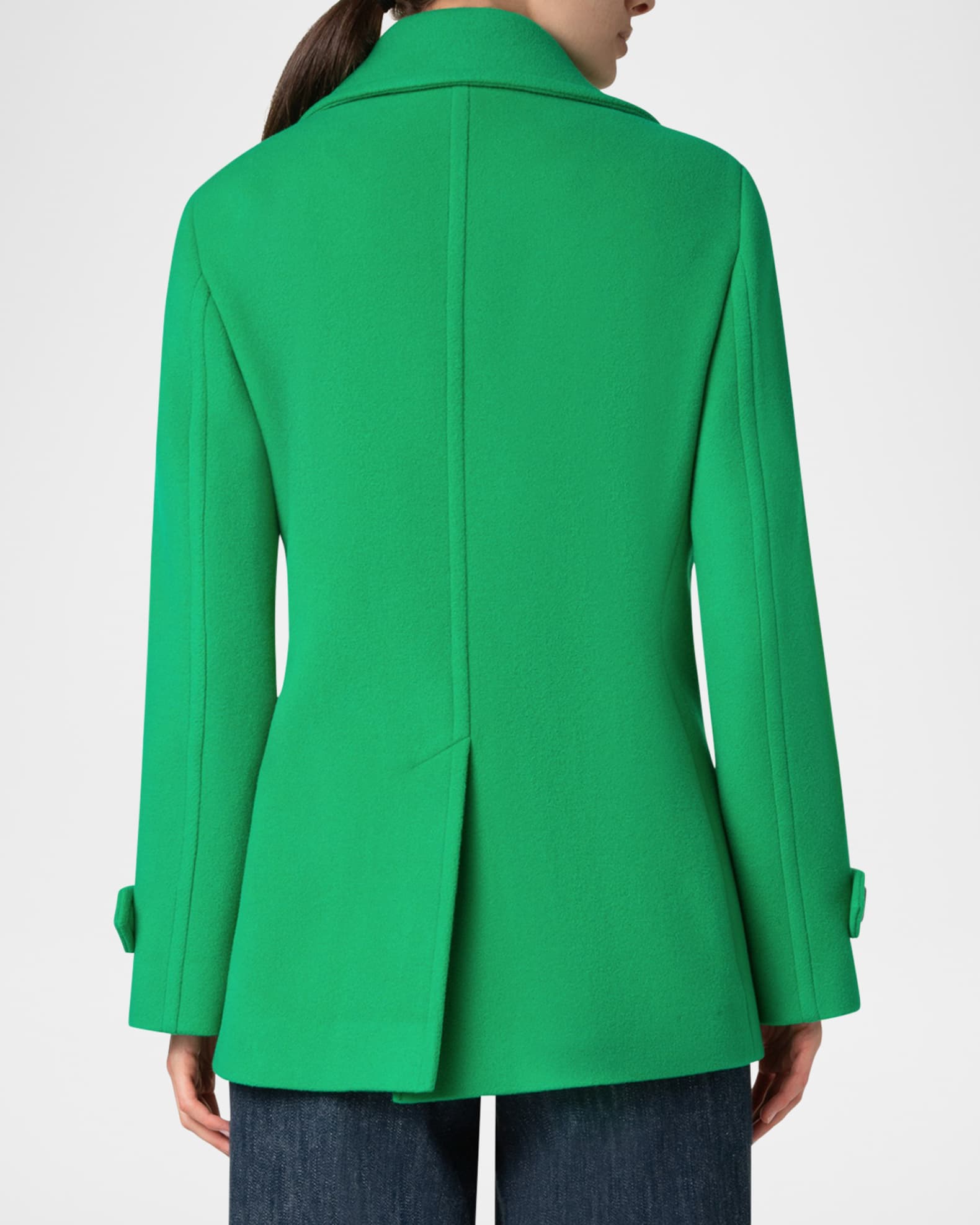 Akris Punto Wool Tricotine Double-Breasted Car Coat main image 1