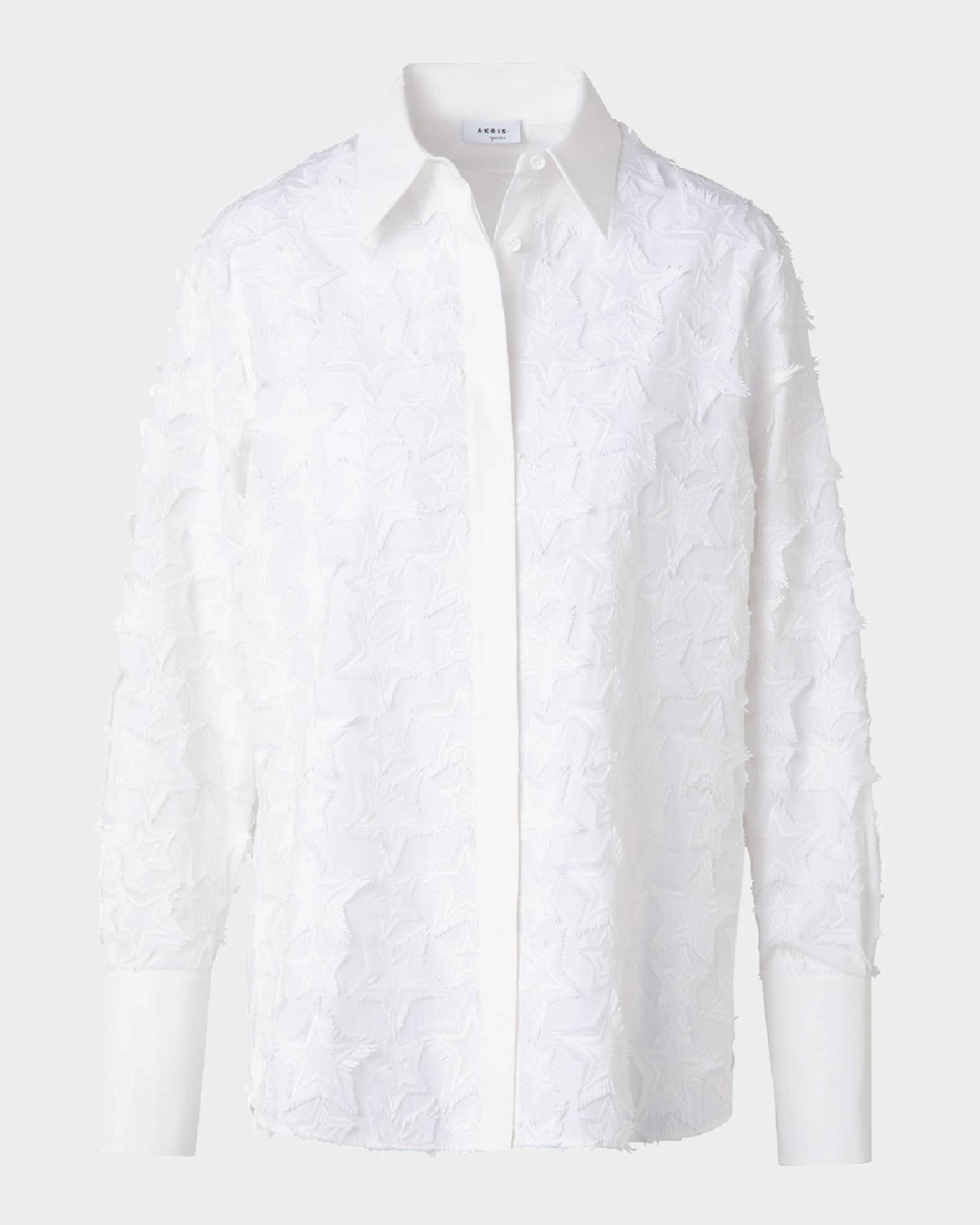 3D Star Cotton Poplin Blouse 0