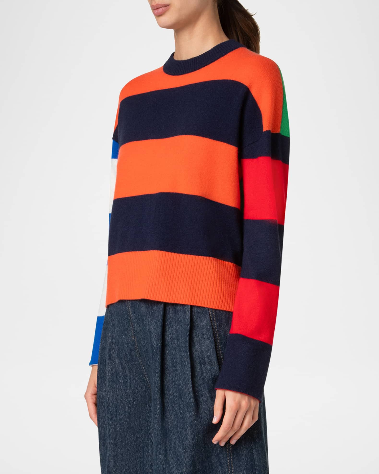 Akris punto striped sweater store
