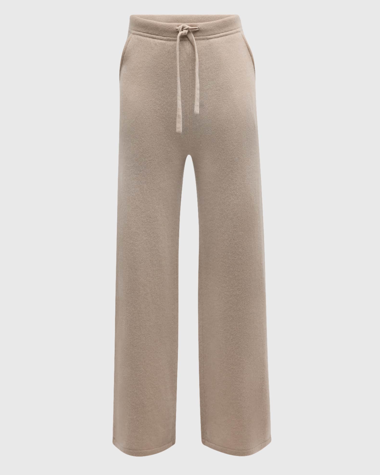 Cashmere Straight-Leg Knit Pants 0