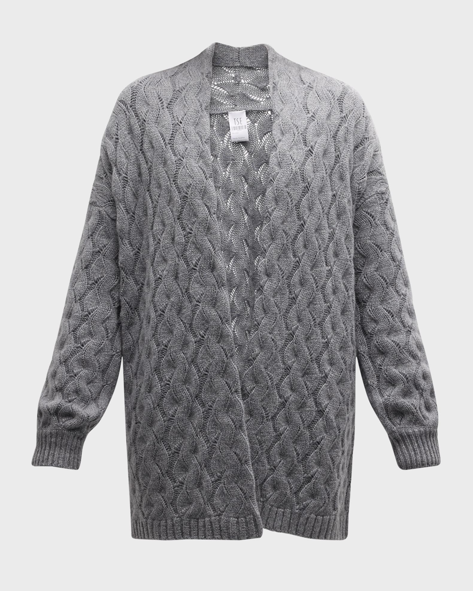 Cable Knit Cashmere Cardigan 5EA133522