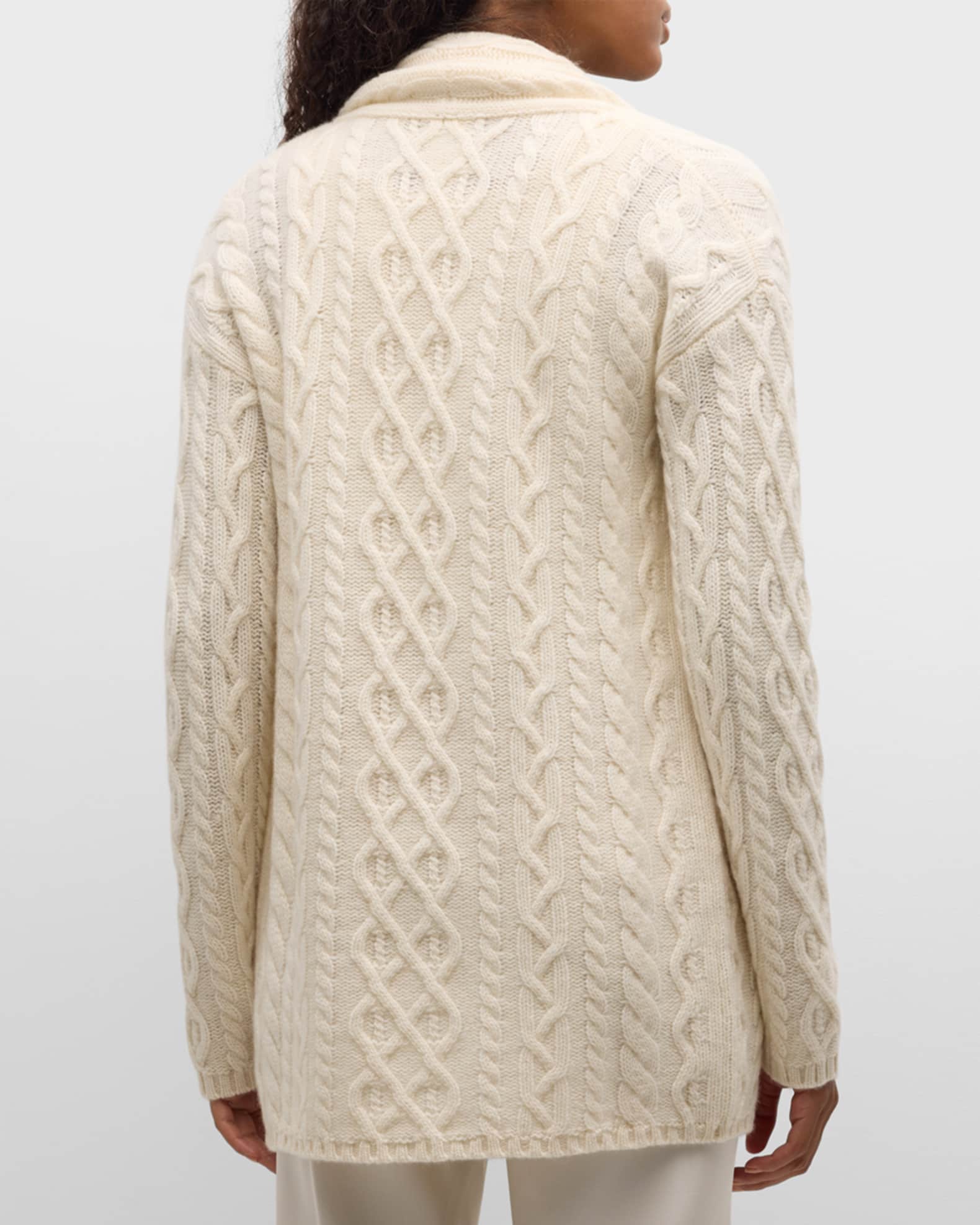 Cashmere Cable-Knit Cardigan