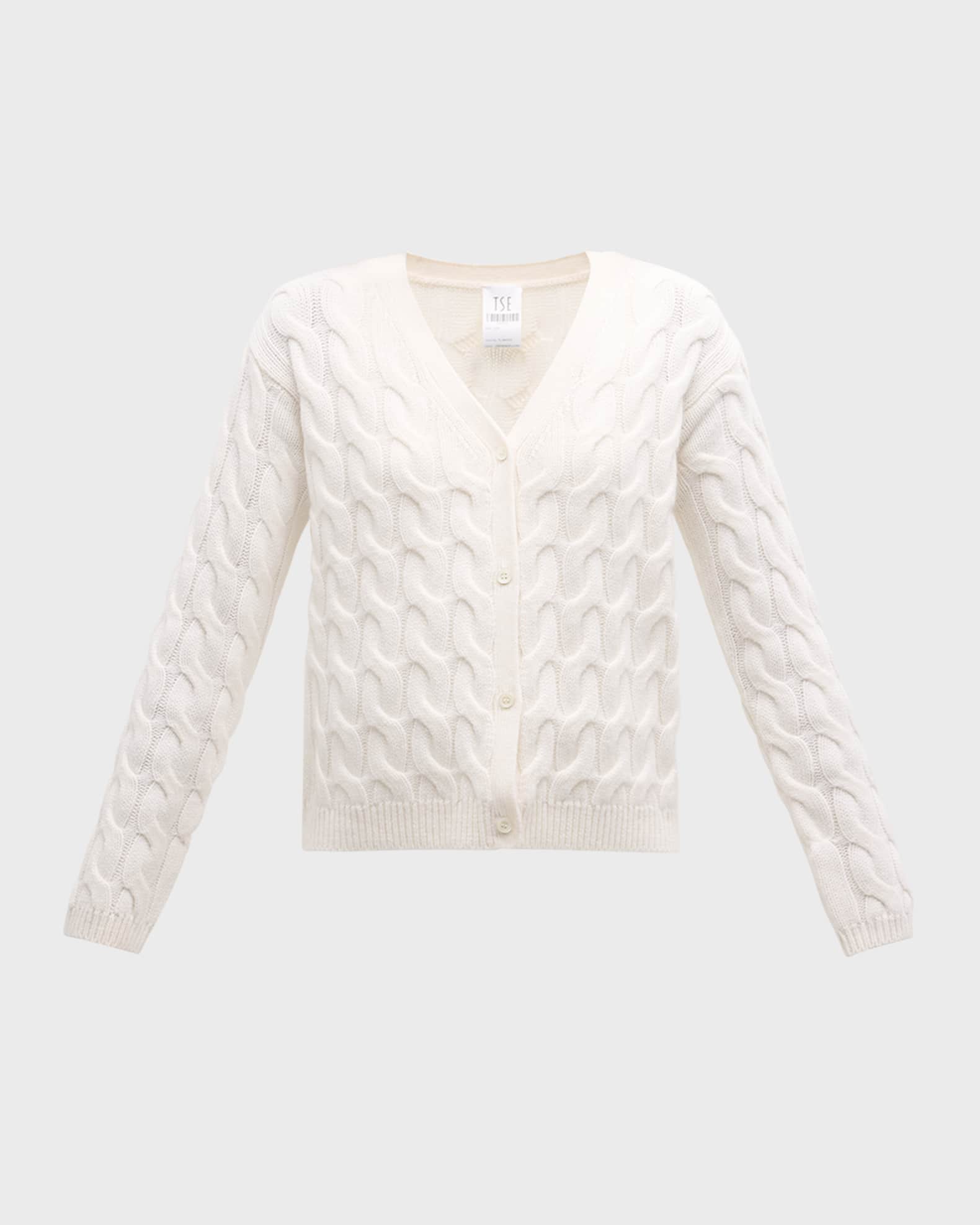 Cable Knit Cashmere Cardigan