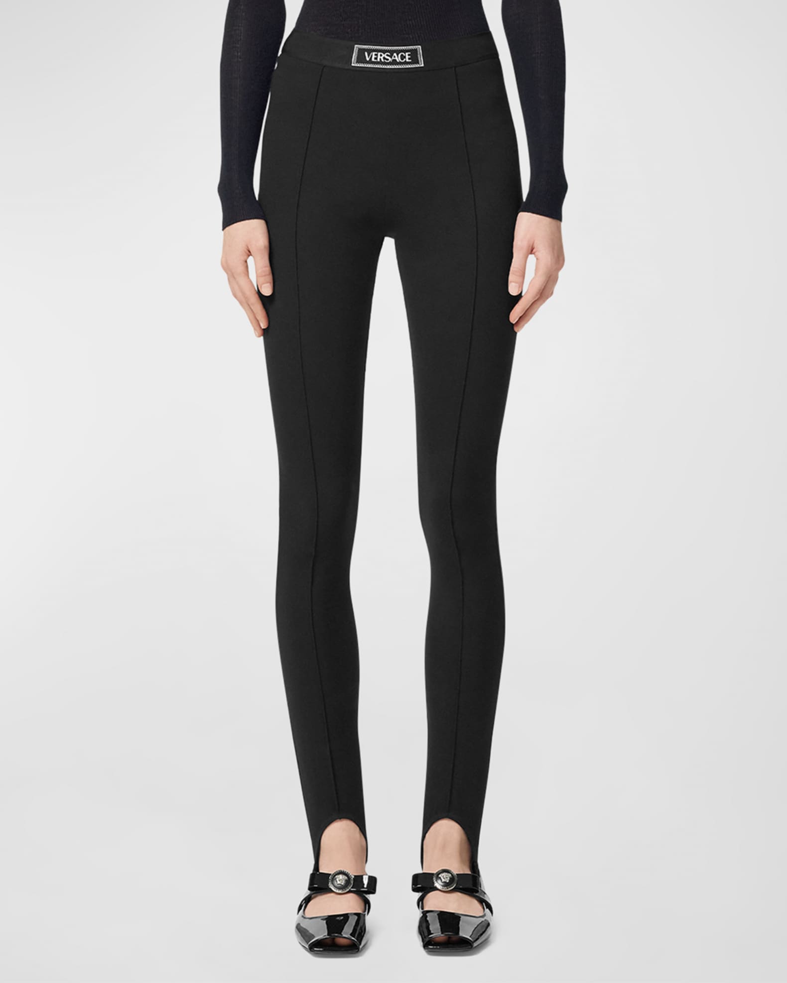 Versace black leggings shop