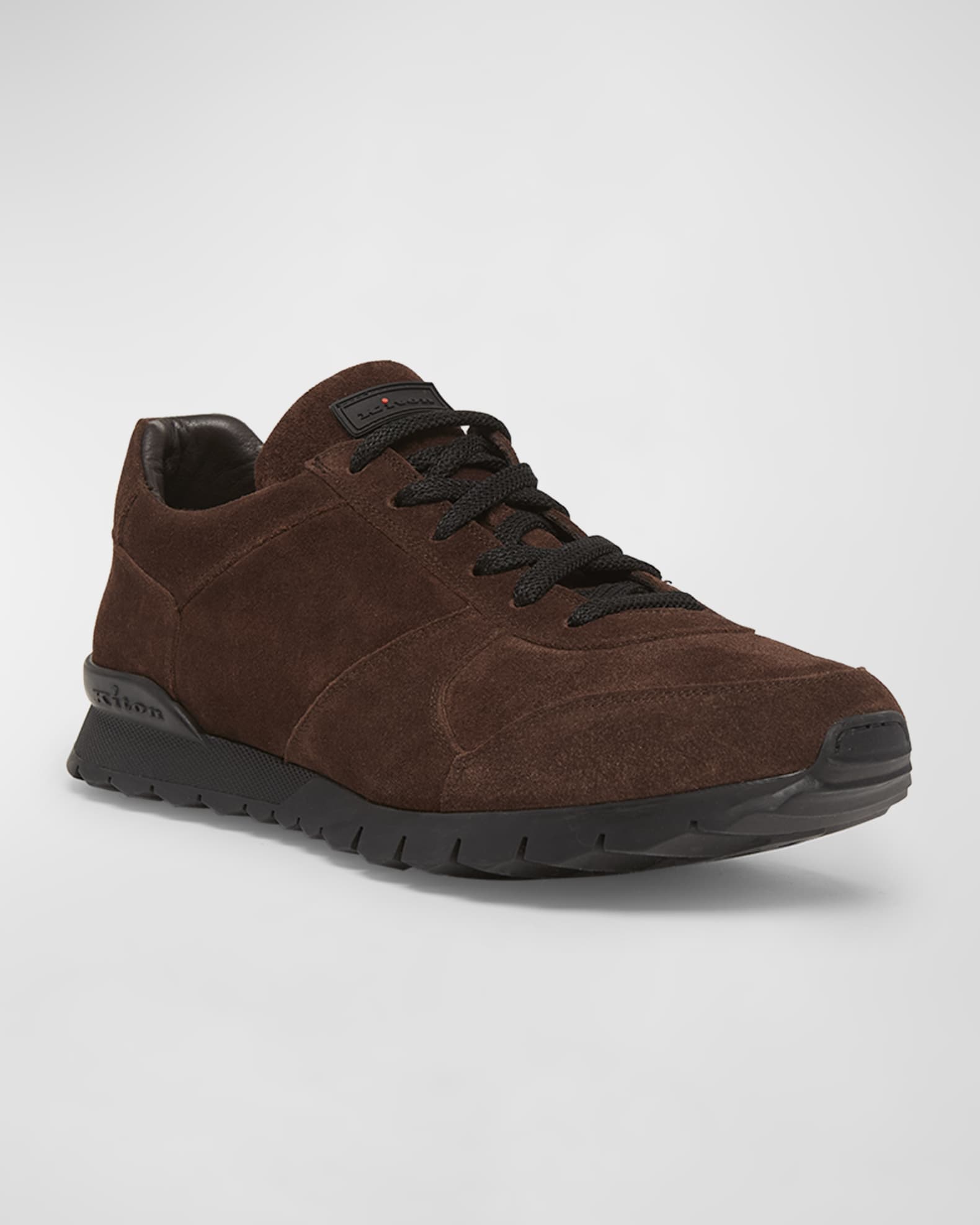 Kiton Men's Vlaz Suede Trek Sneakers Neiman Marcus
