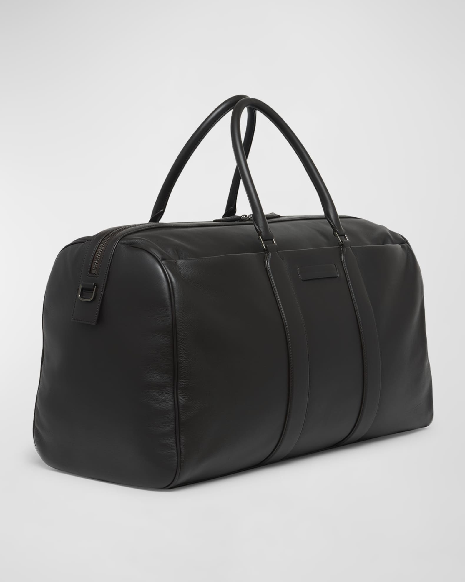 ZEGNA Men s Holdall 55 Leather Duffel Bag Neiman Marcus