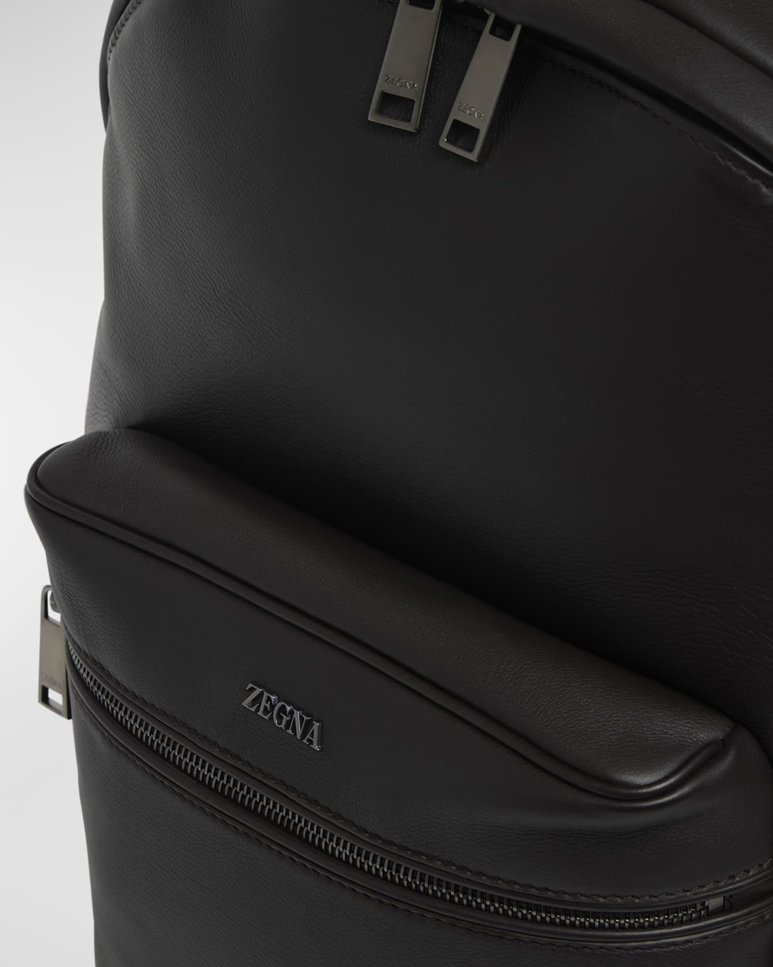 Men's Luxury Calfskin Hoodie Backpack