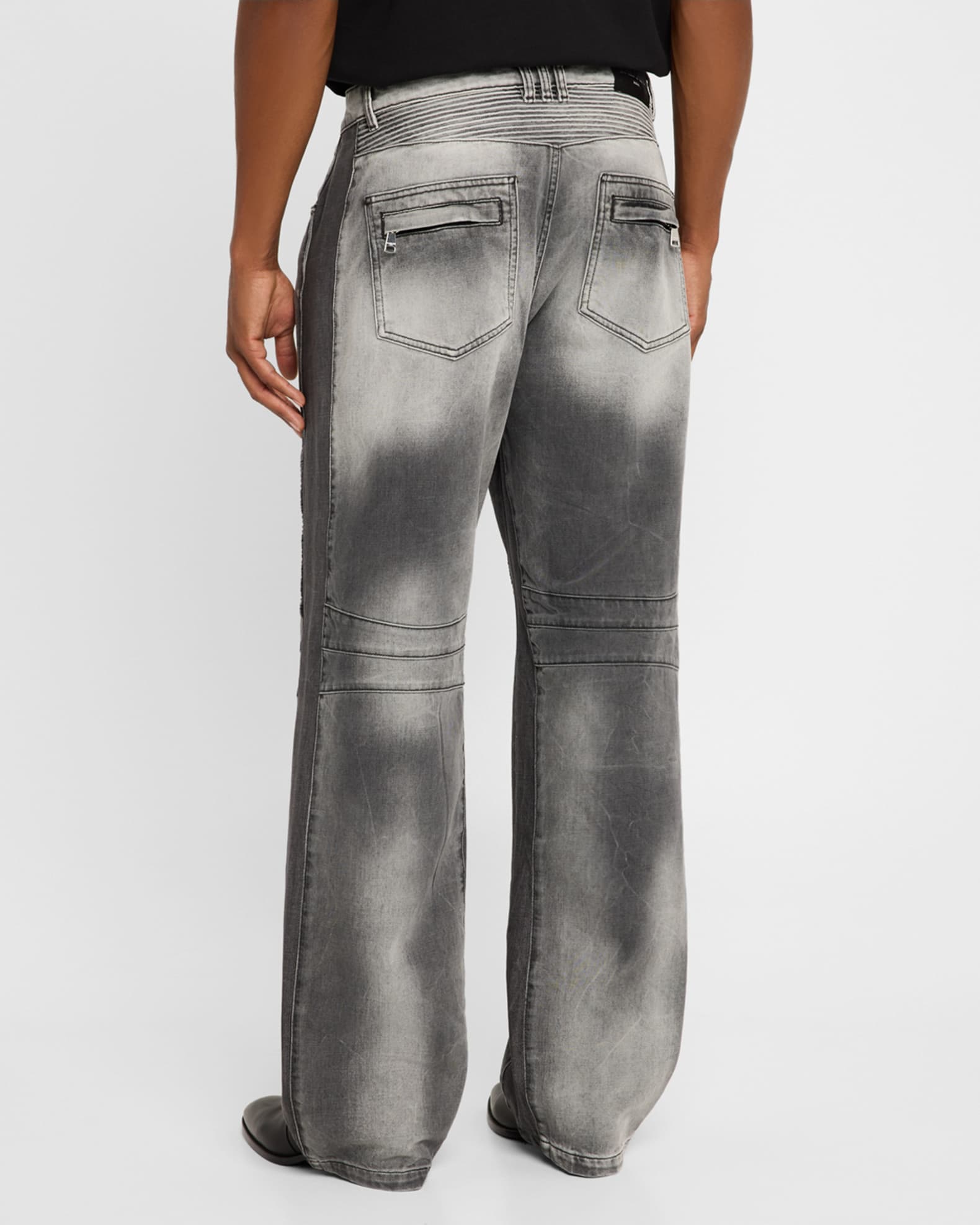 Loose fit biker jeans on sale