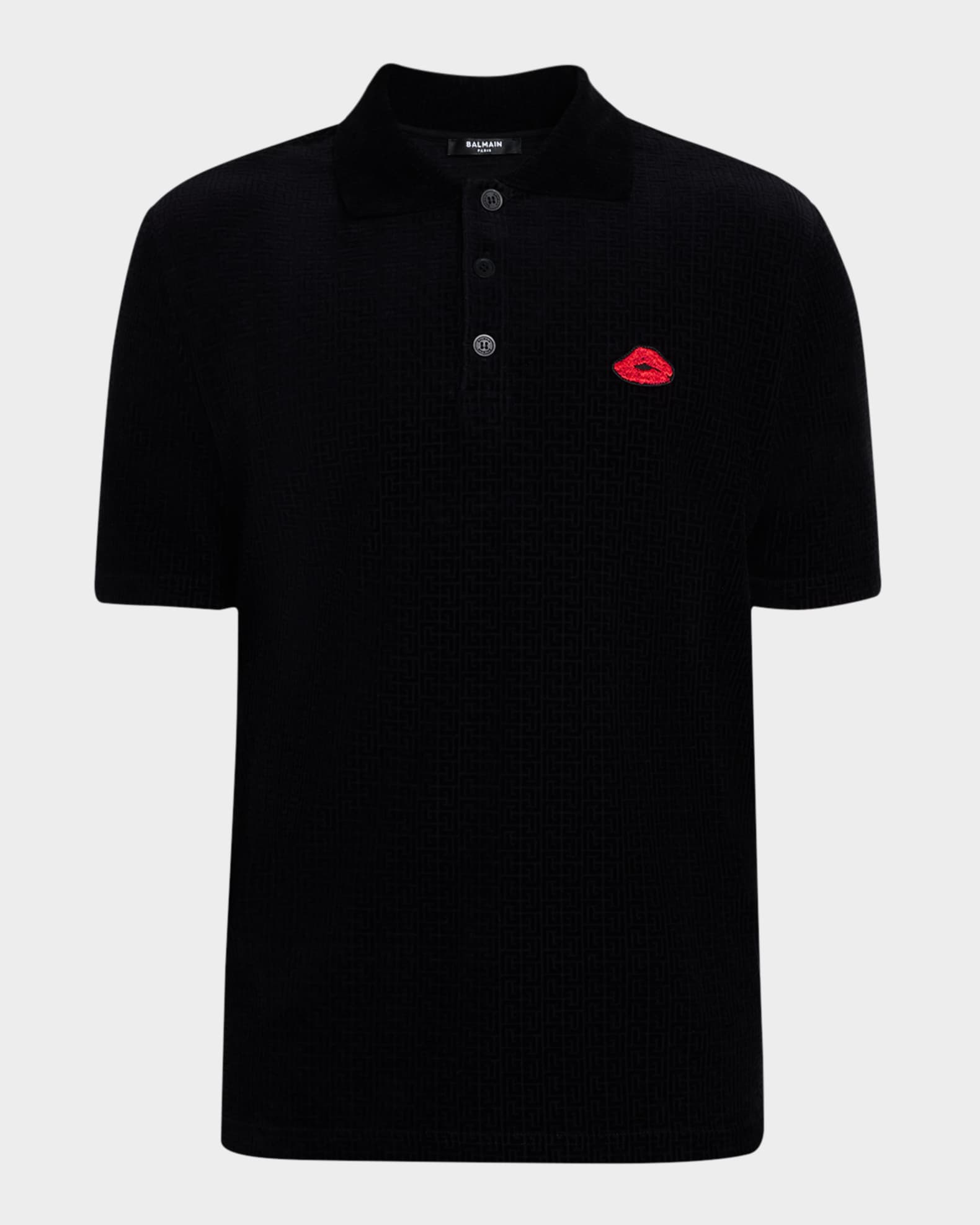 Balmain Men s Polo Shirts Black