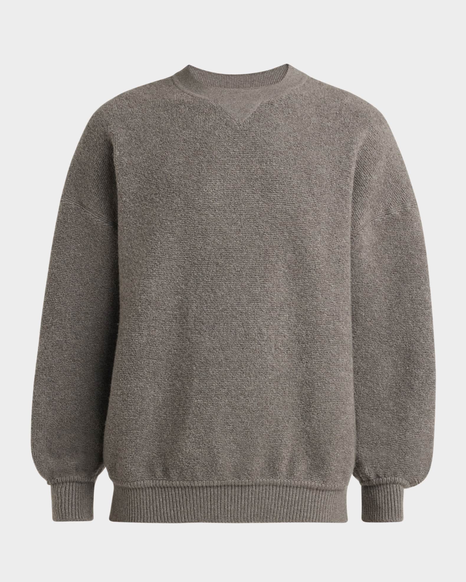 Men's Cocooning Wool and Cashmere Crewneck Sweater 0