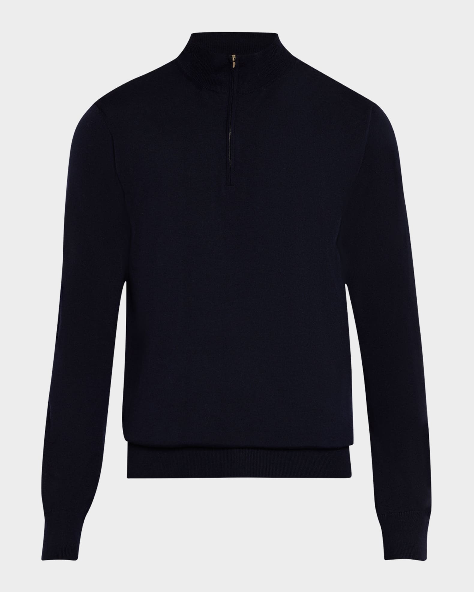 Men's Fine Knit Quarter-Zip Sweater 0