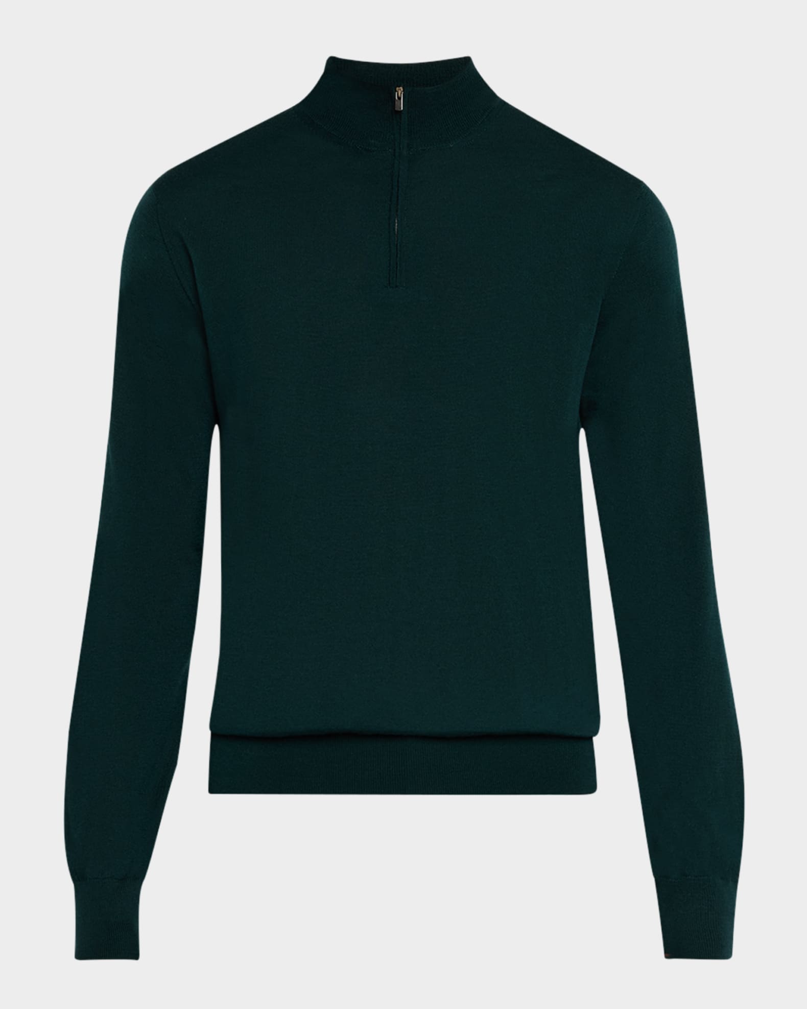 Men's Fine Knit Quarter-Zip Sweater 0