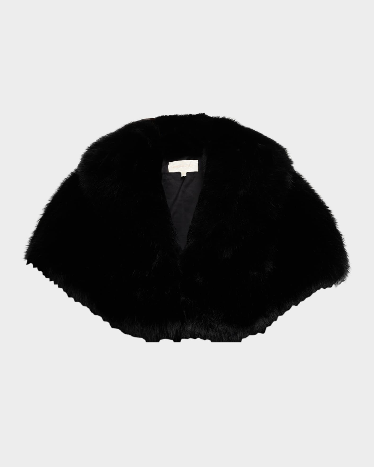 The Adrienne Faux Fur Capelet 0
