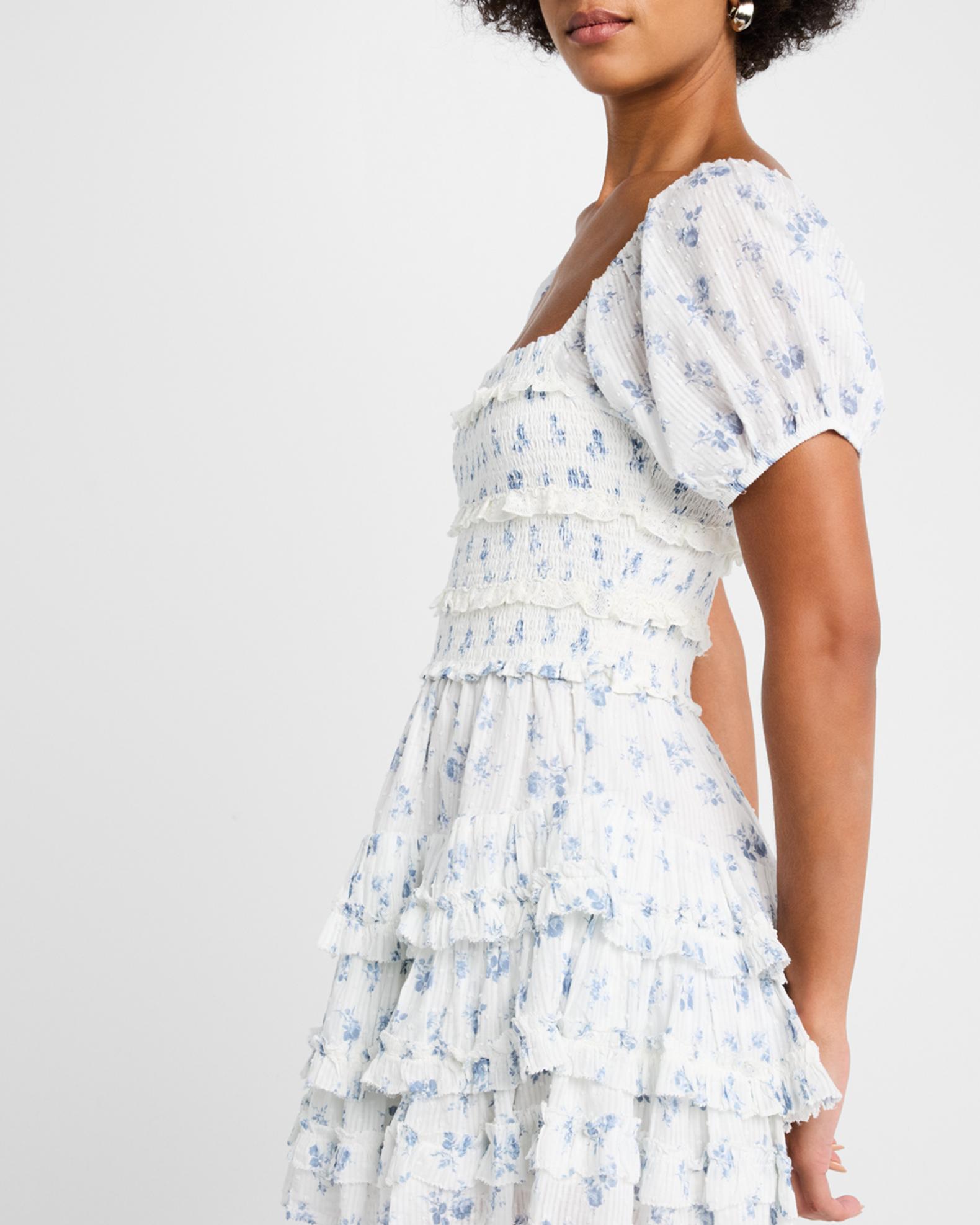 LoveShackFancy Fellows Cotton Floral Dress | Neiman Marcus