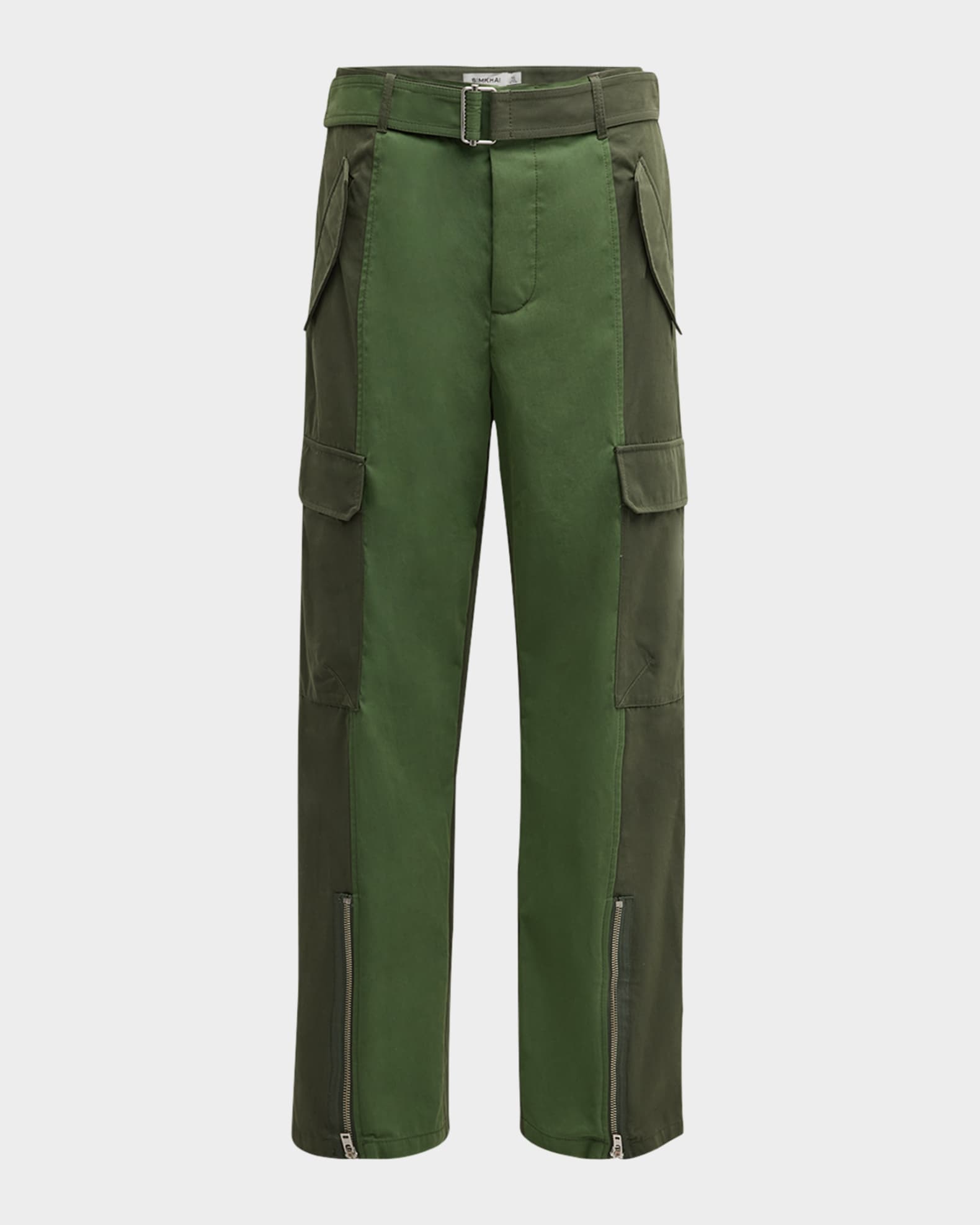SIMKHAI Men's James Bicolor Cargo Pants Neiman Marcus