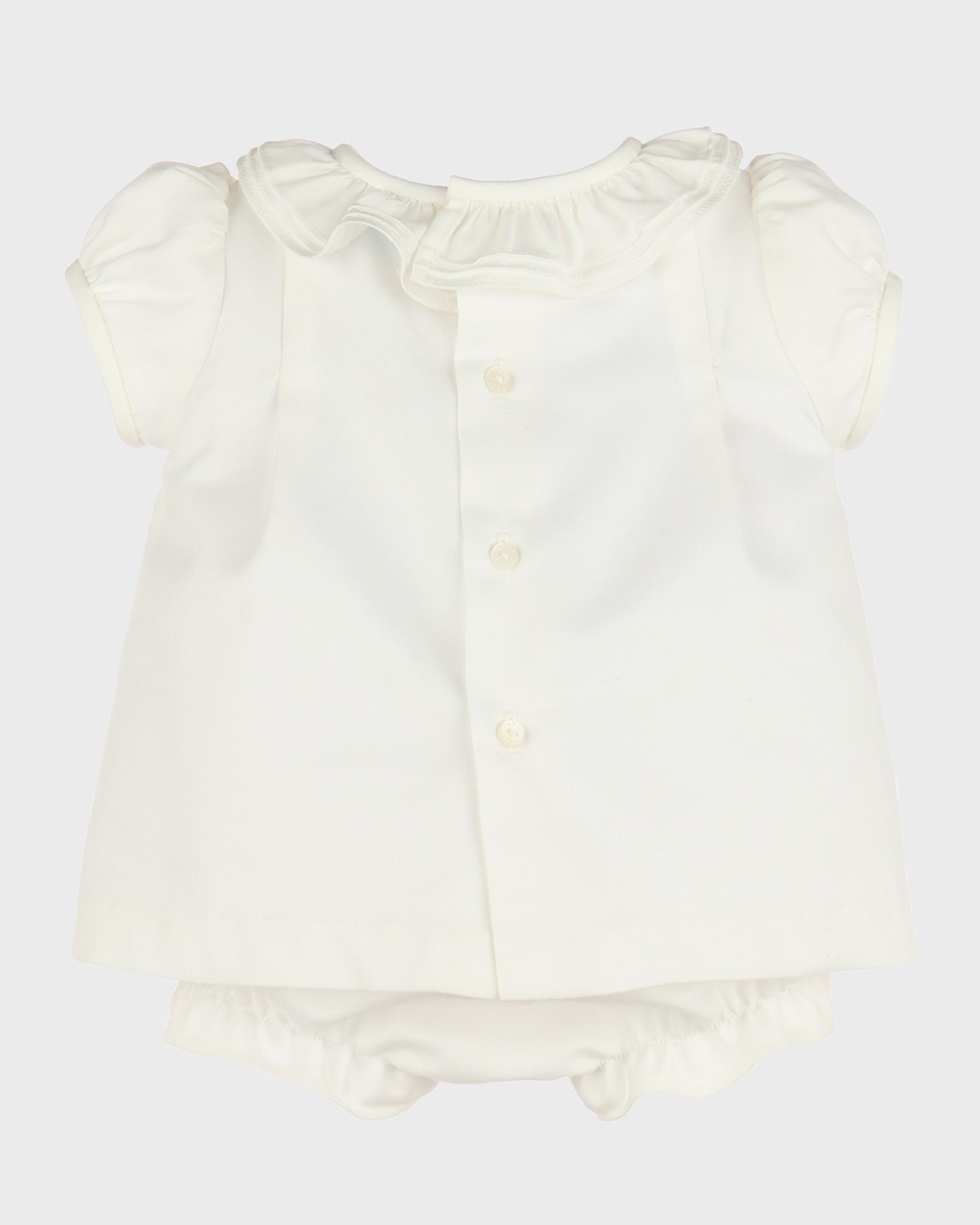Luli & Me Baby / Toddler Girls Gray Bib Dress with Red Details
