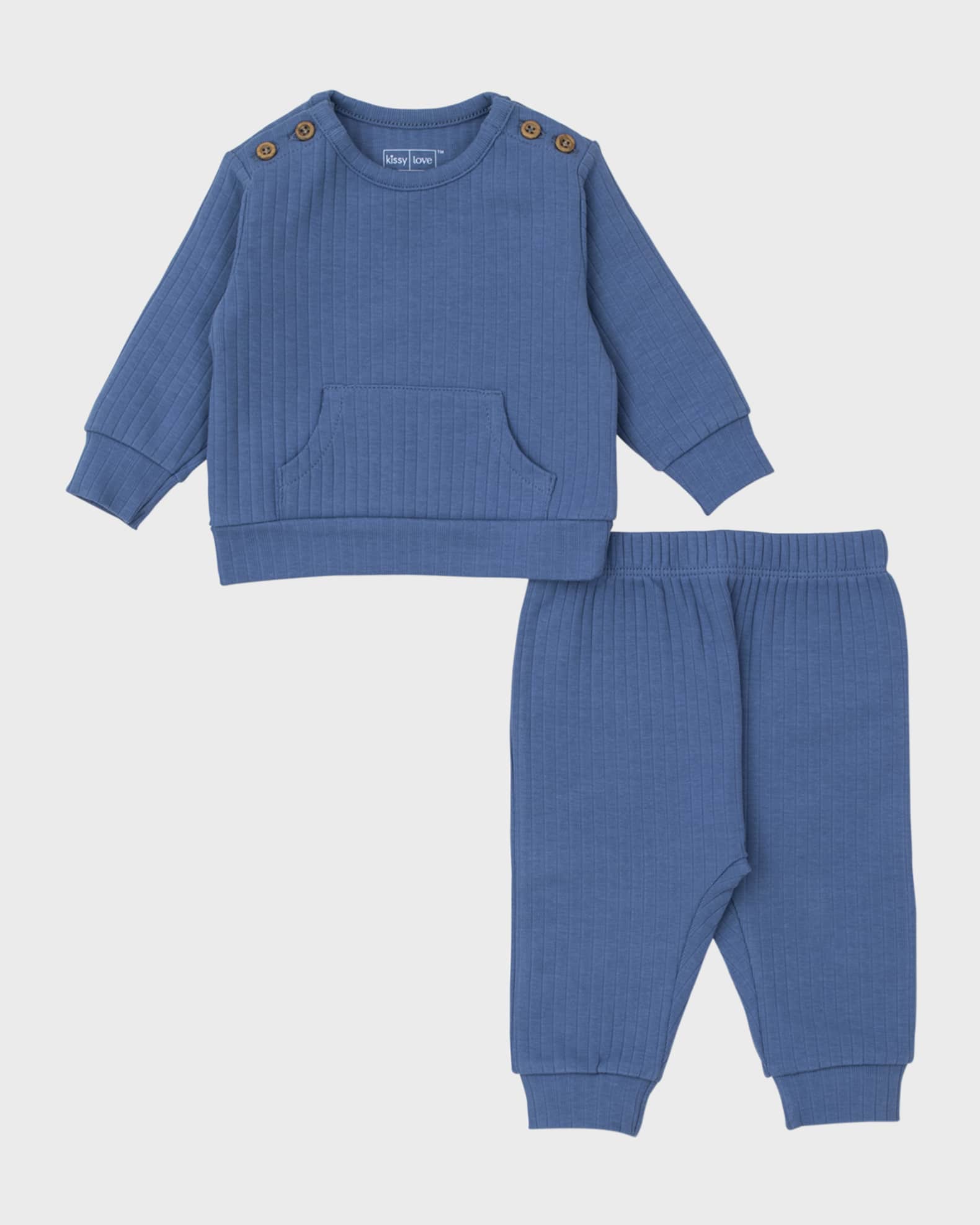 Boy's Helicopter Resuce Two-Piece Ribbed Set, Size 3M-18M 1