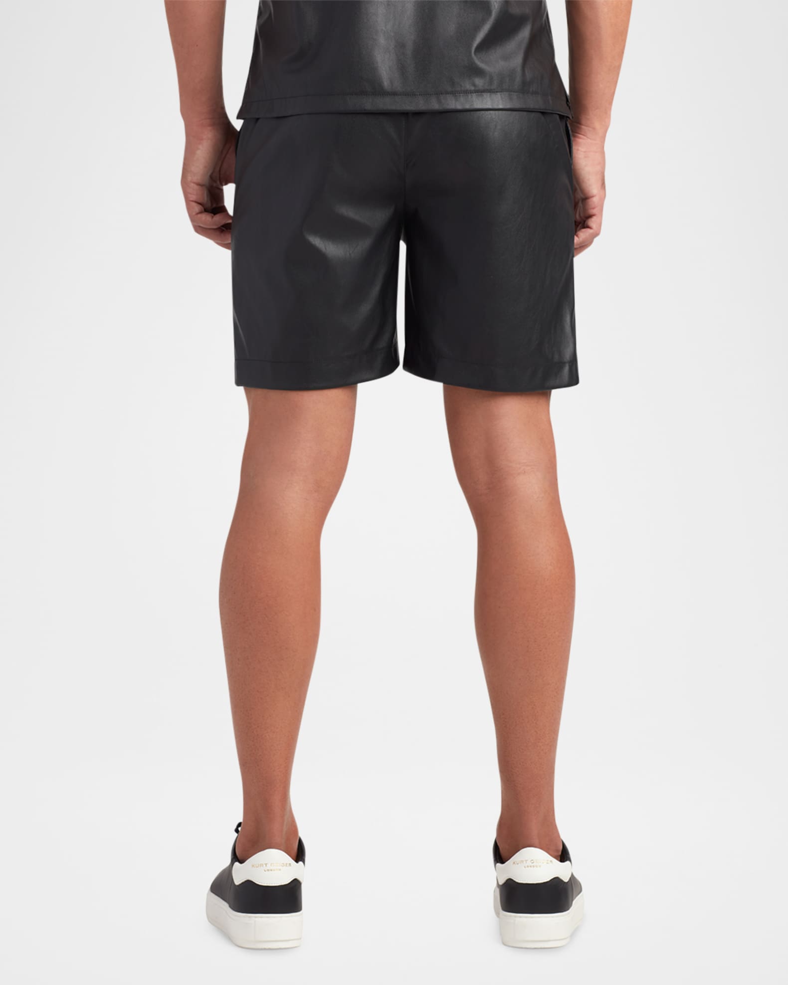 Men's Bond Faux Leather Shorts 1