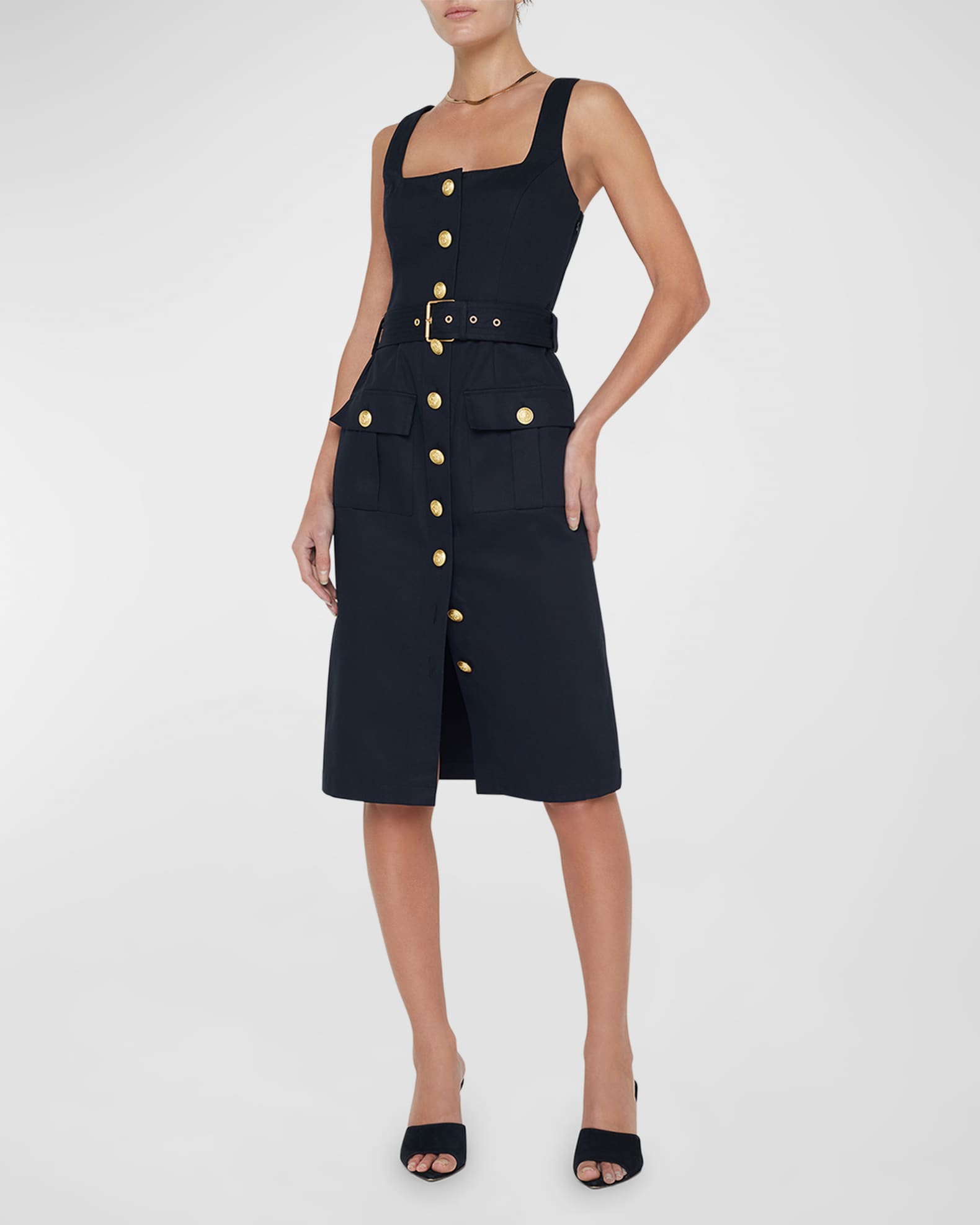 Idy Button-Front Tank Dress 1