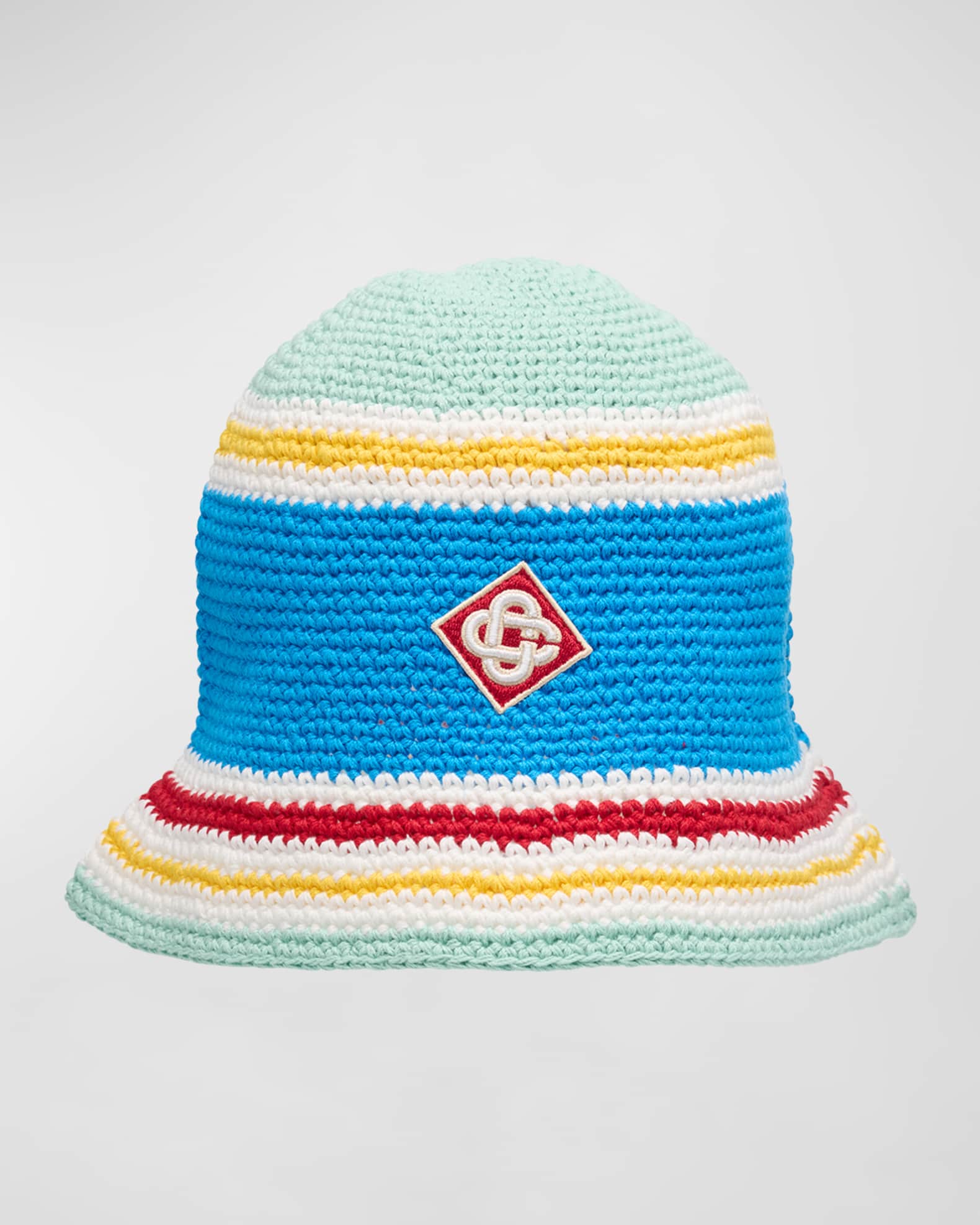 CASABLANCA Men's Monogram Crochet Bucket Hat