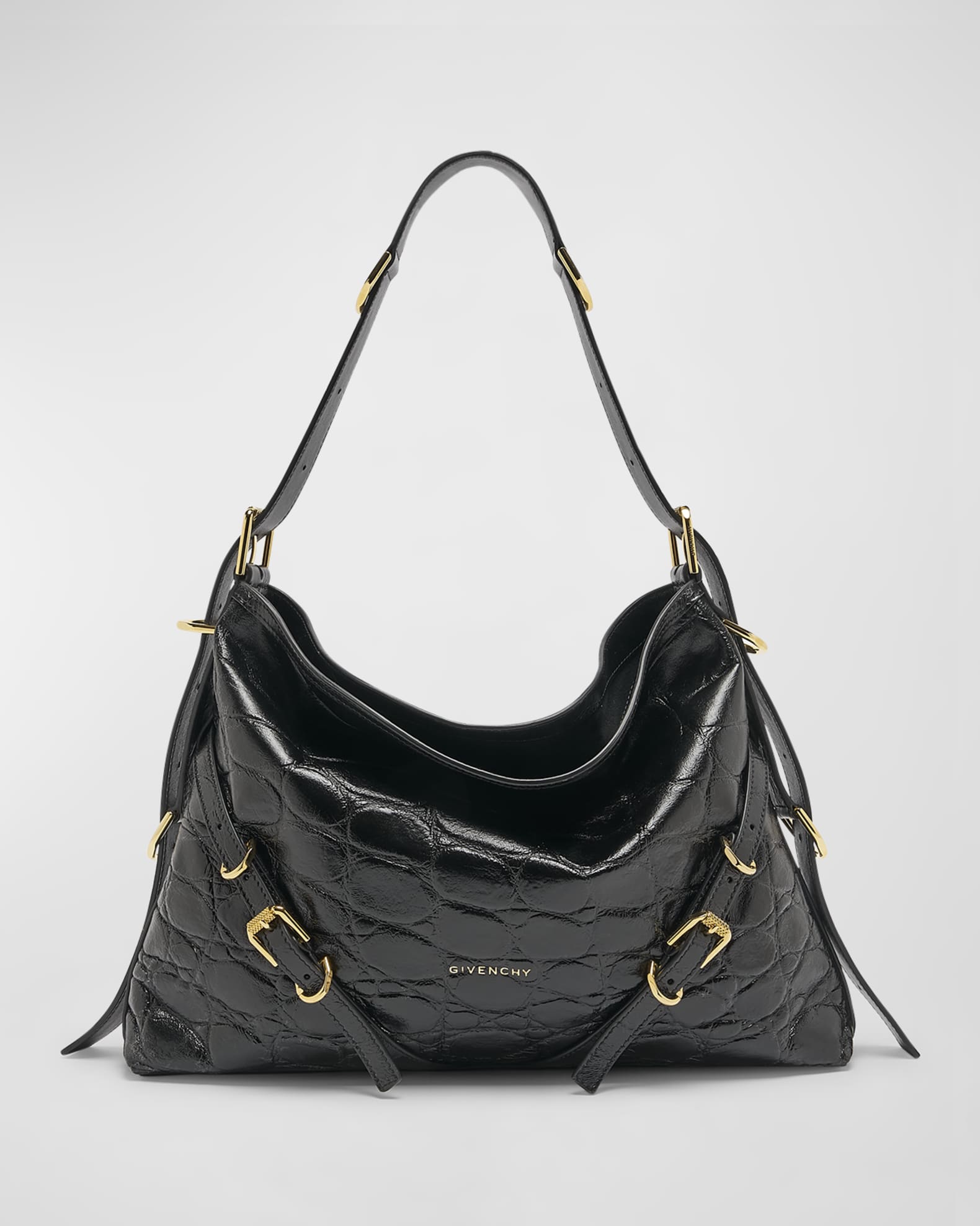 Voyou Medium Bag in Embossed Leather 0