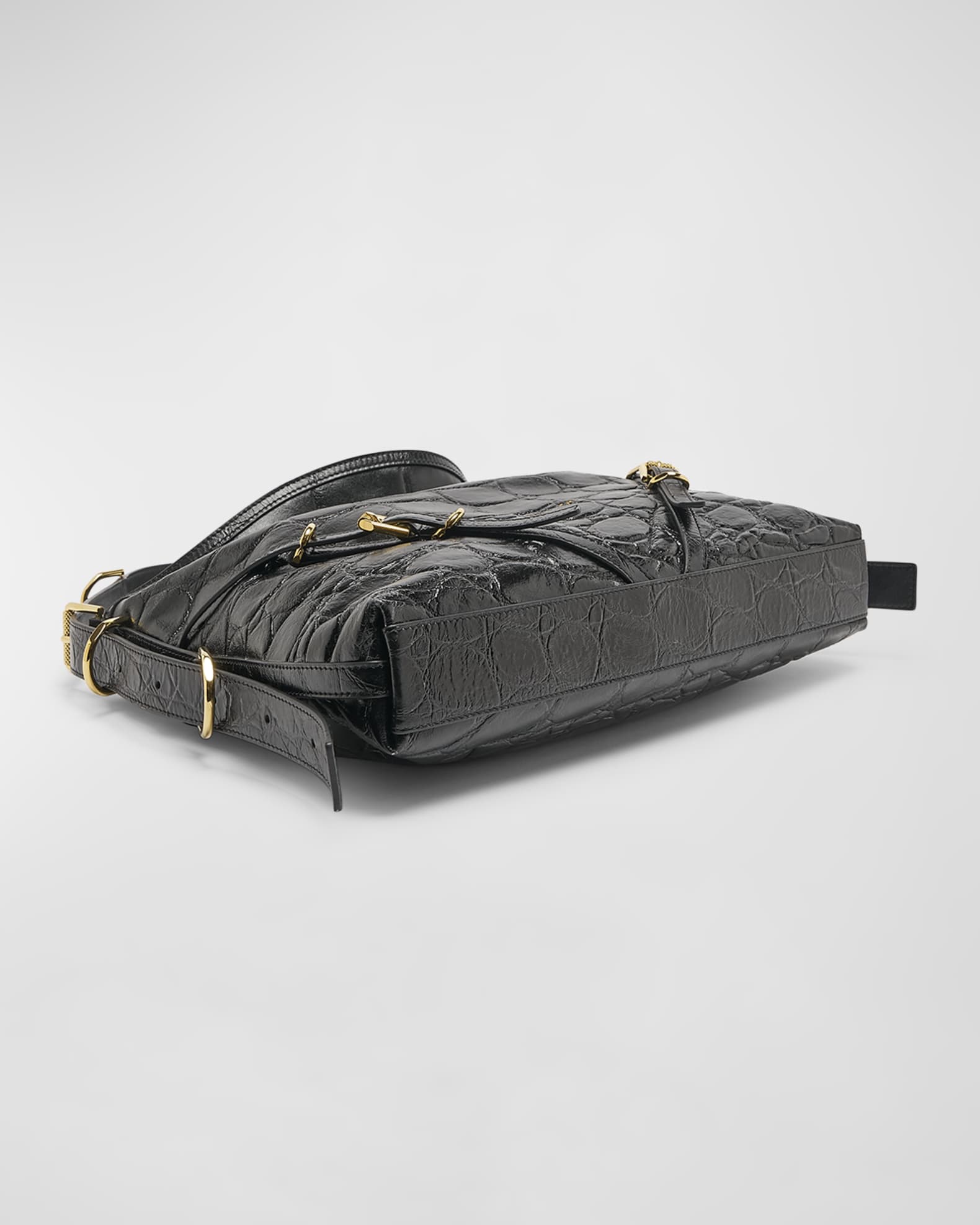 Voyou Medium Bag in Embossed Leather 1