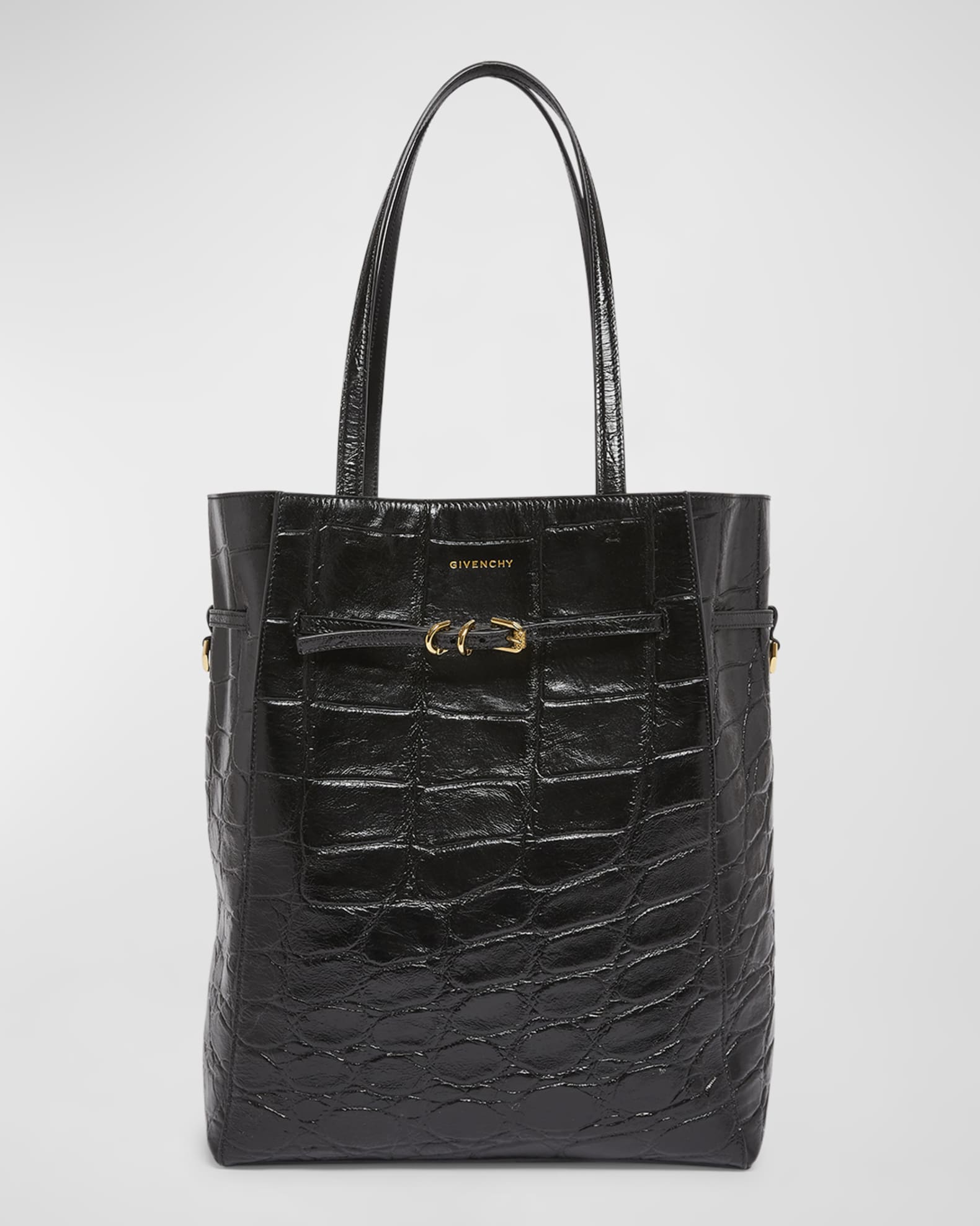 Voyou Medium Tote Bag in Embossed Leather 0