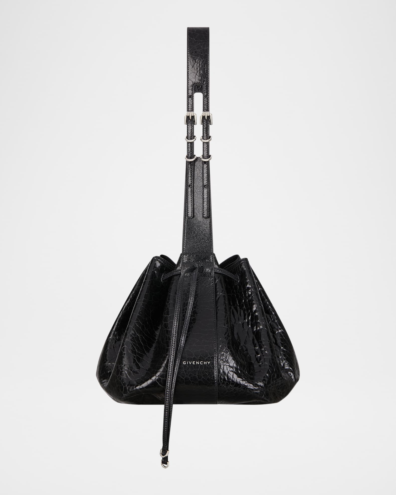 Pumpkin Medium Shoulder Bag in Embossed Leather 0