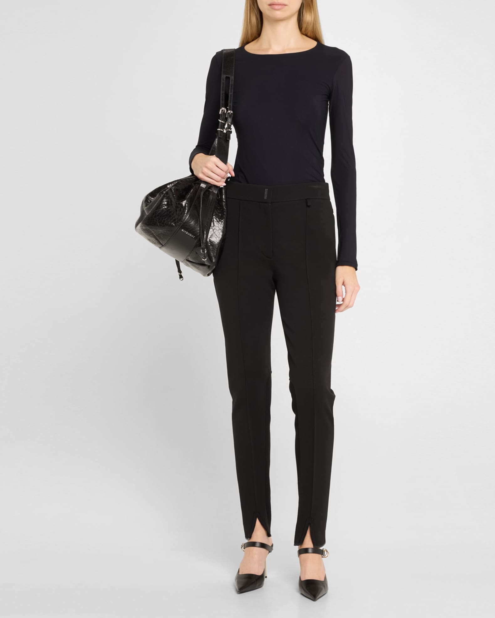 Givenchy Pumpkin Medium Shoulder Bag in Embossed Leather