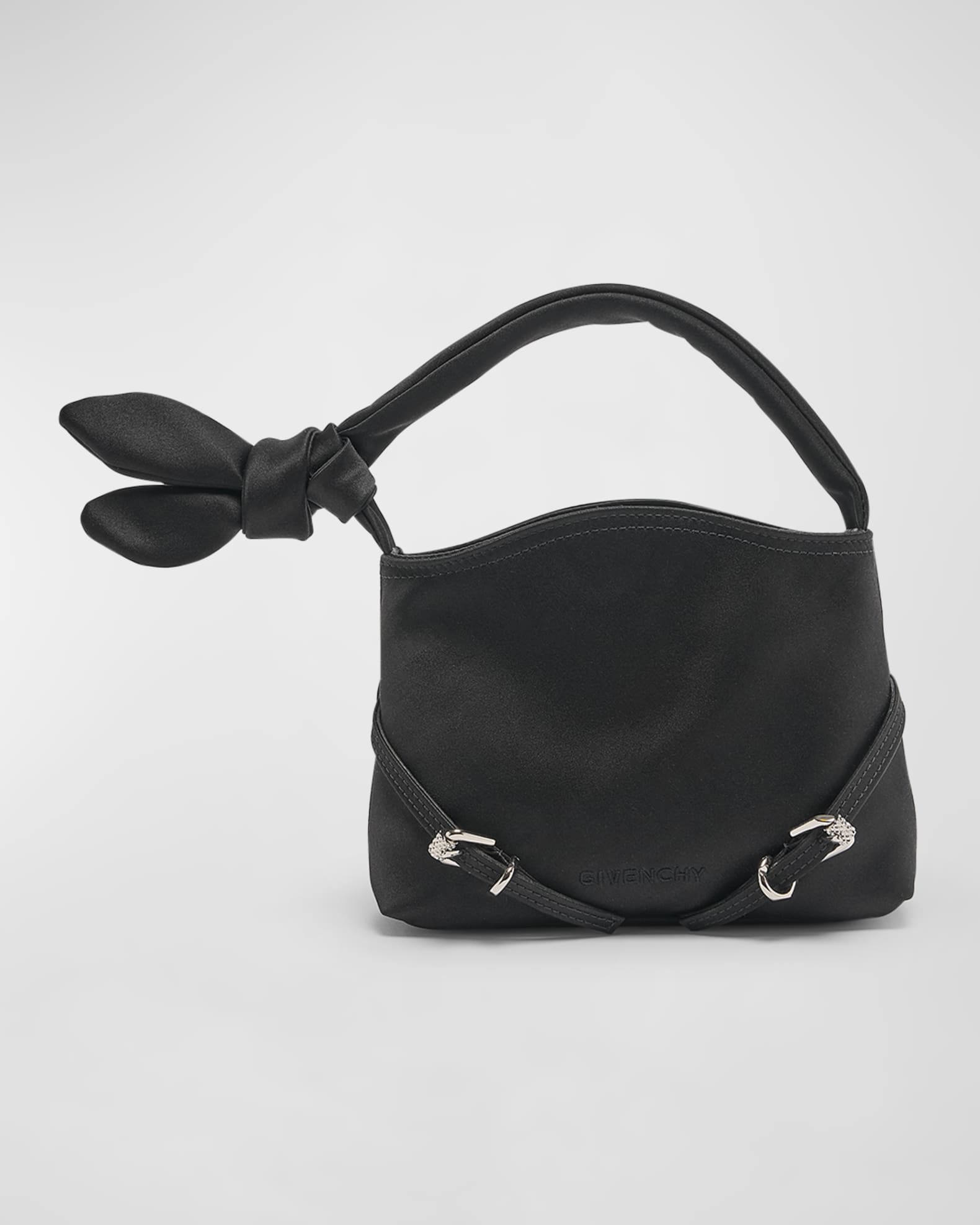 Voyou Nano Bow Top-Handle Bag in Fabric  0