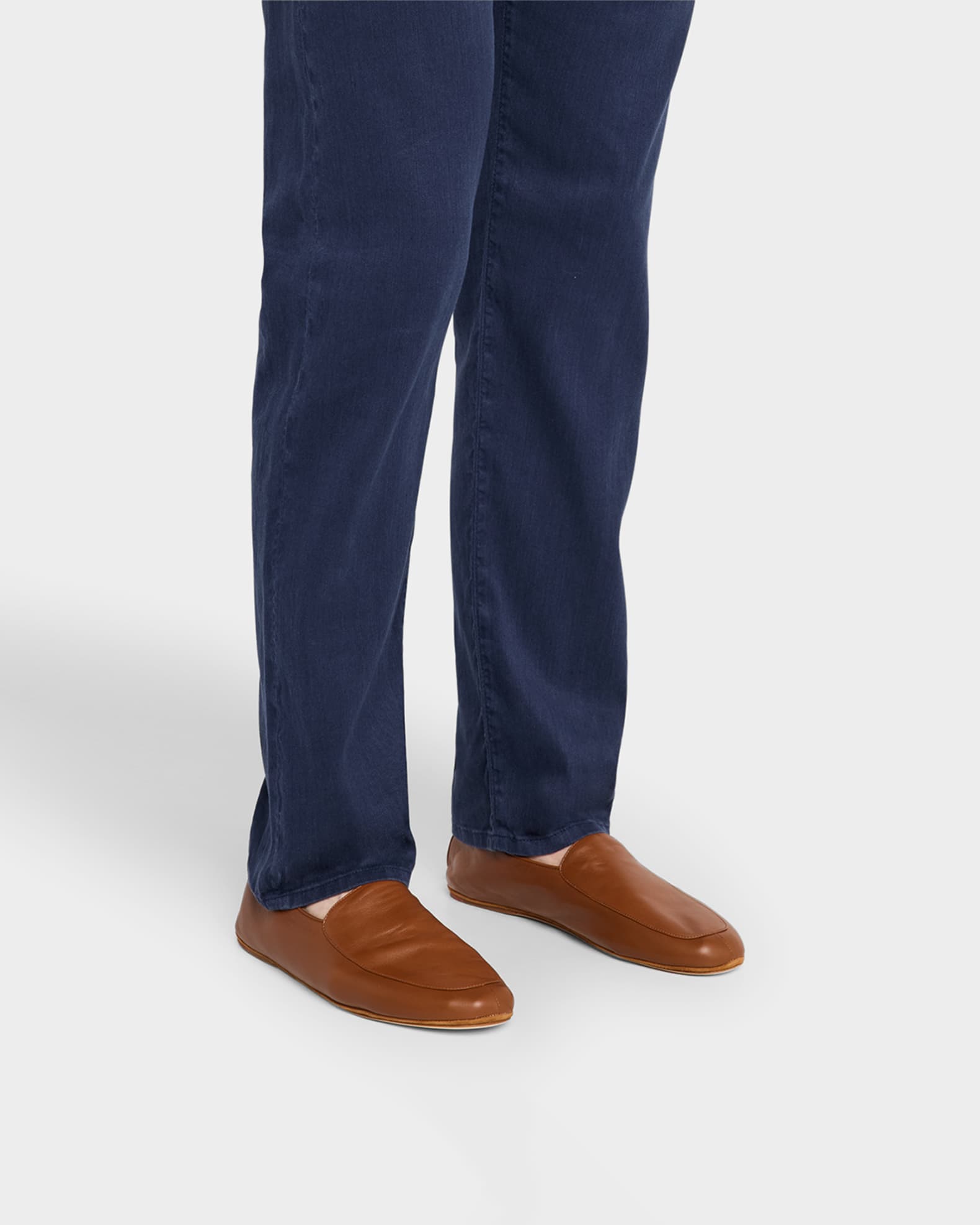 Loro Piana Men's Anton Walk Soft Lambskin Loafers | Neiman Marcus