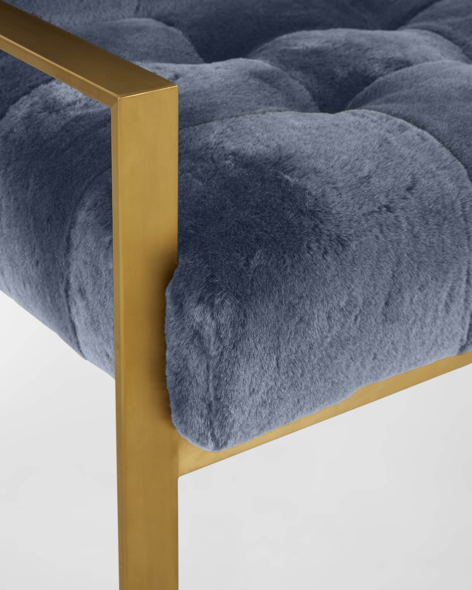 Massoud Bondi Shearling Lounge Chair Neiman Marcus