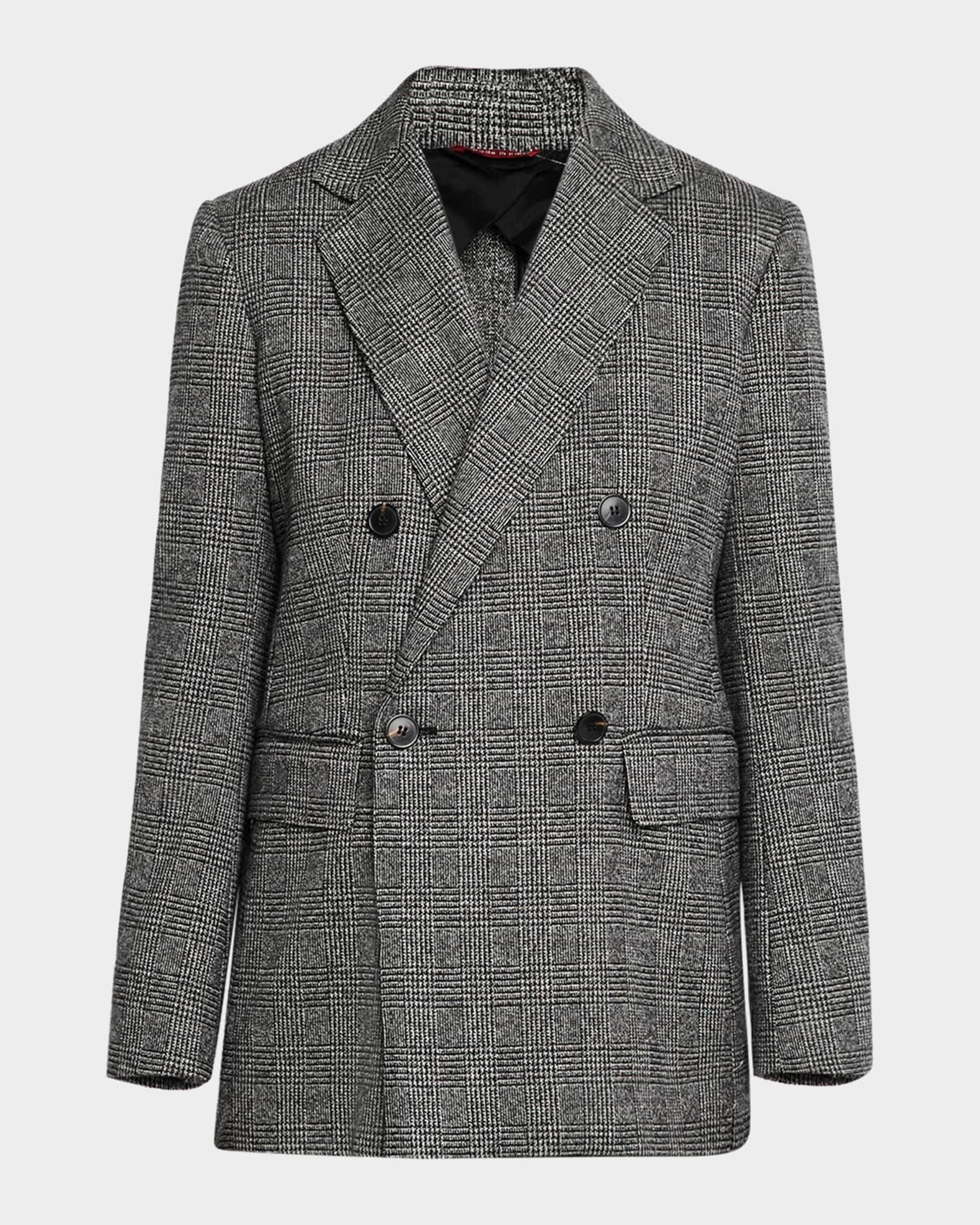 Max studio plaid coat sale