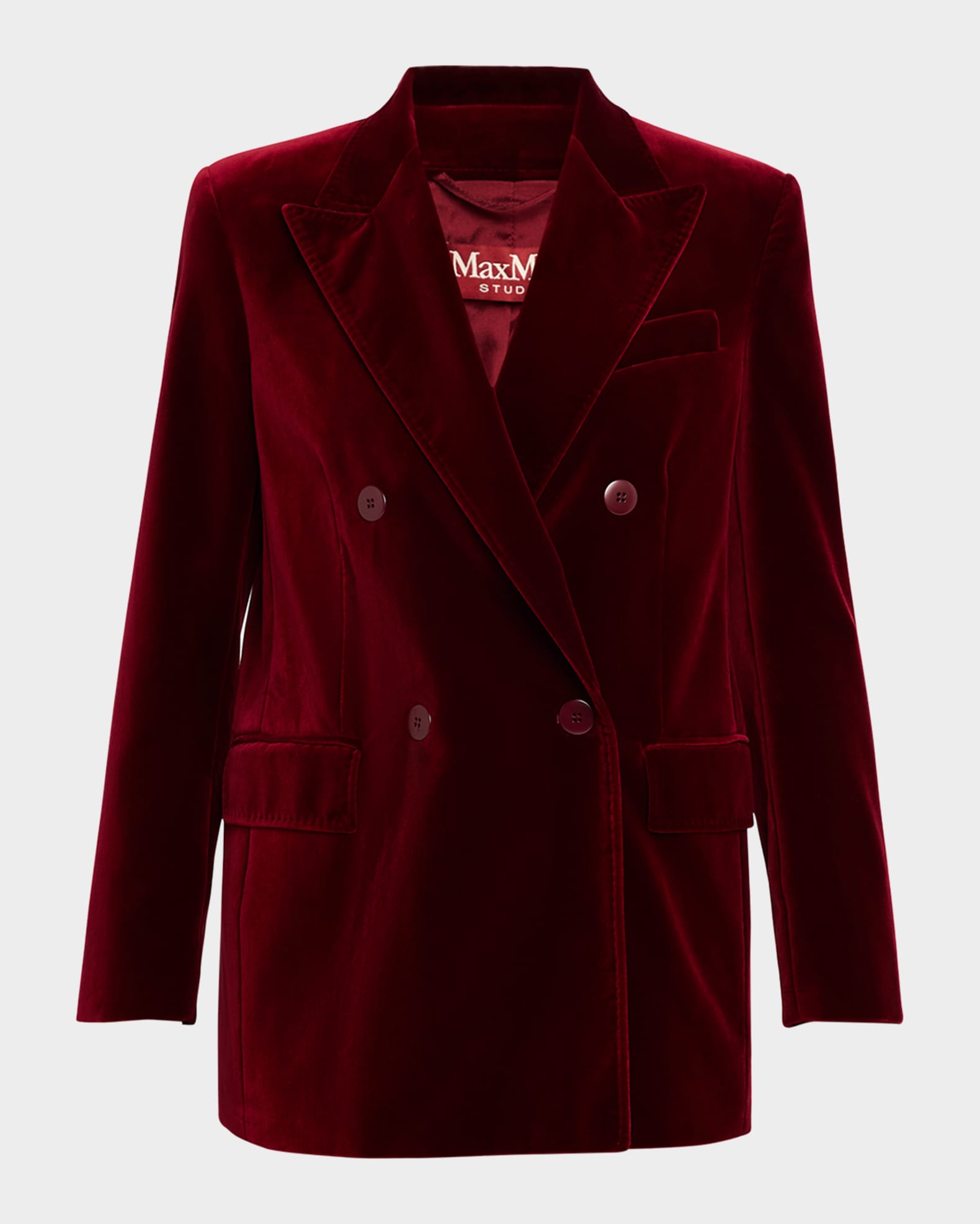 Digione Double Breasted Cotton Velvet Jacket