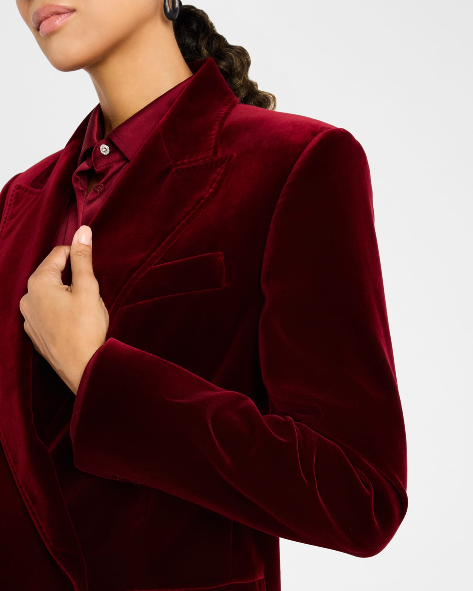 Bordeaux Velvet Suit Neiman Marcus