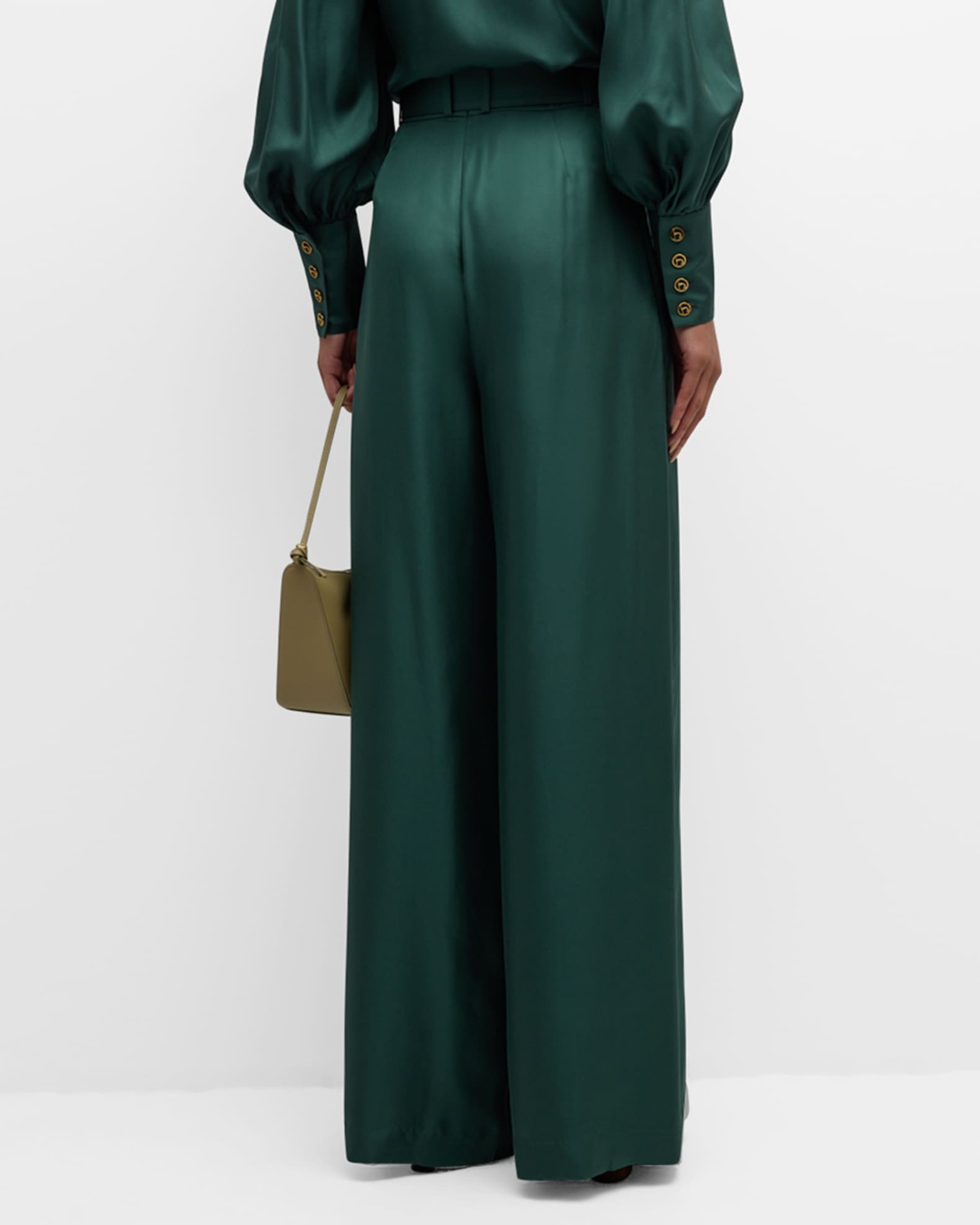 【送料&関税込】Zimmermann Illustration Tuck Silk Trousers Zimmermann - Illustration Tuck Silk trousers