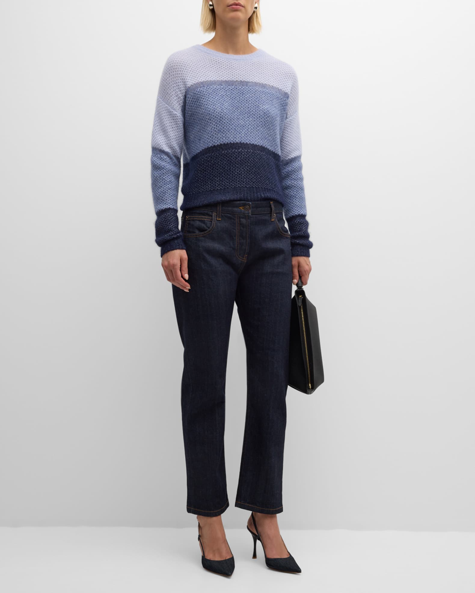 Autumn cashmere colorblock sweater cheap
