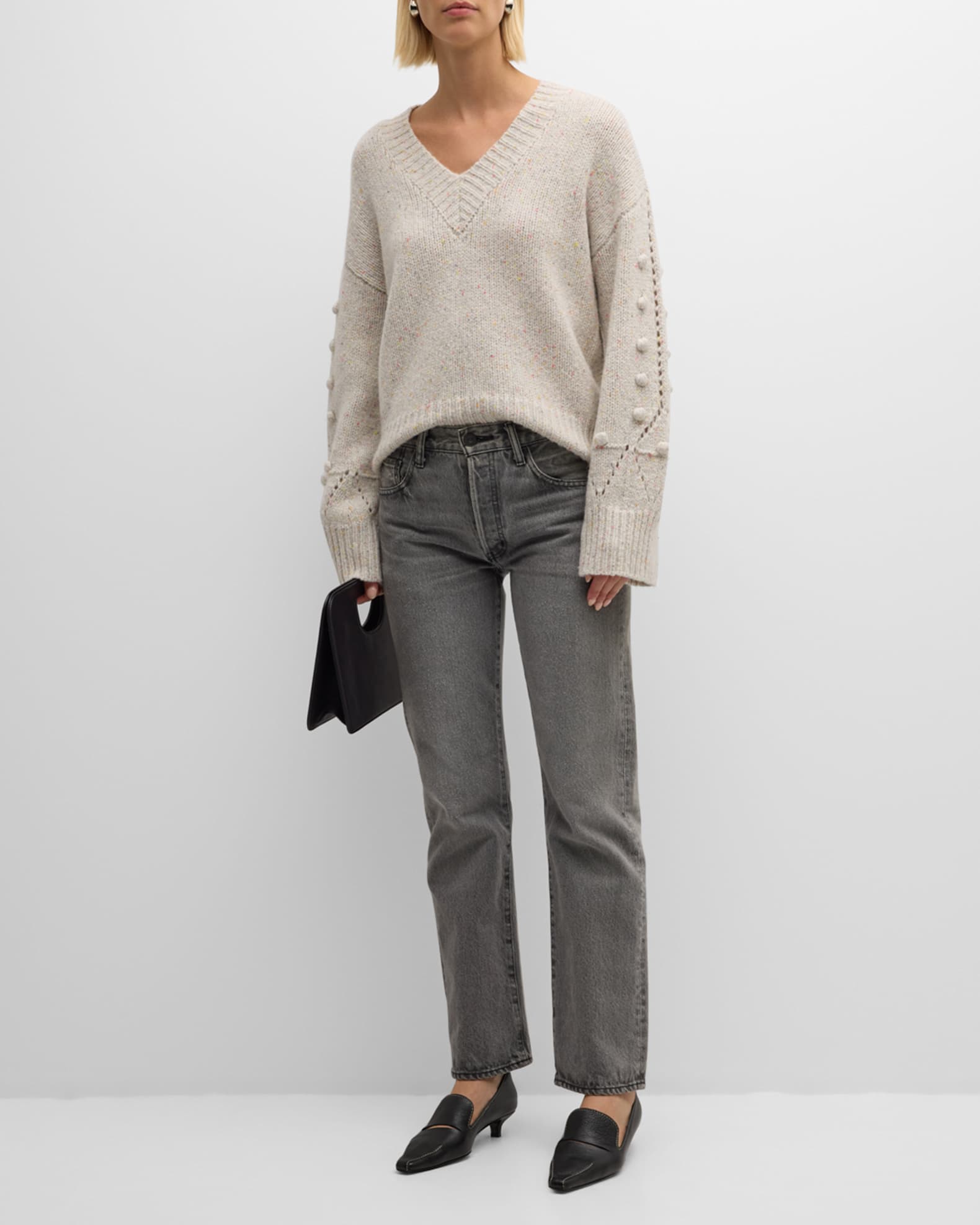 Autumn cashmere popcorn sweater hotsell