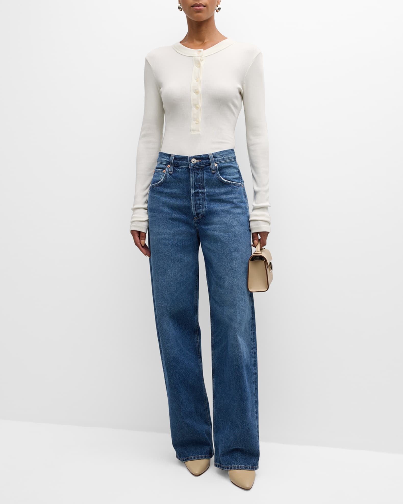 Ayla Baggy Cropped Jeans 1