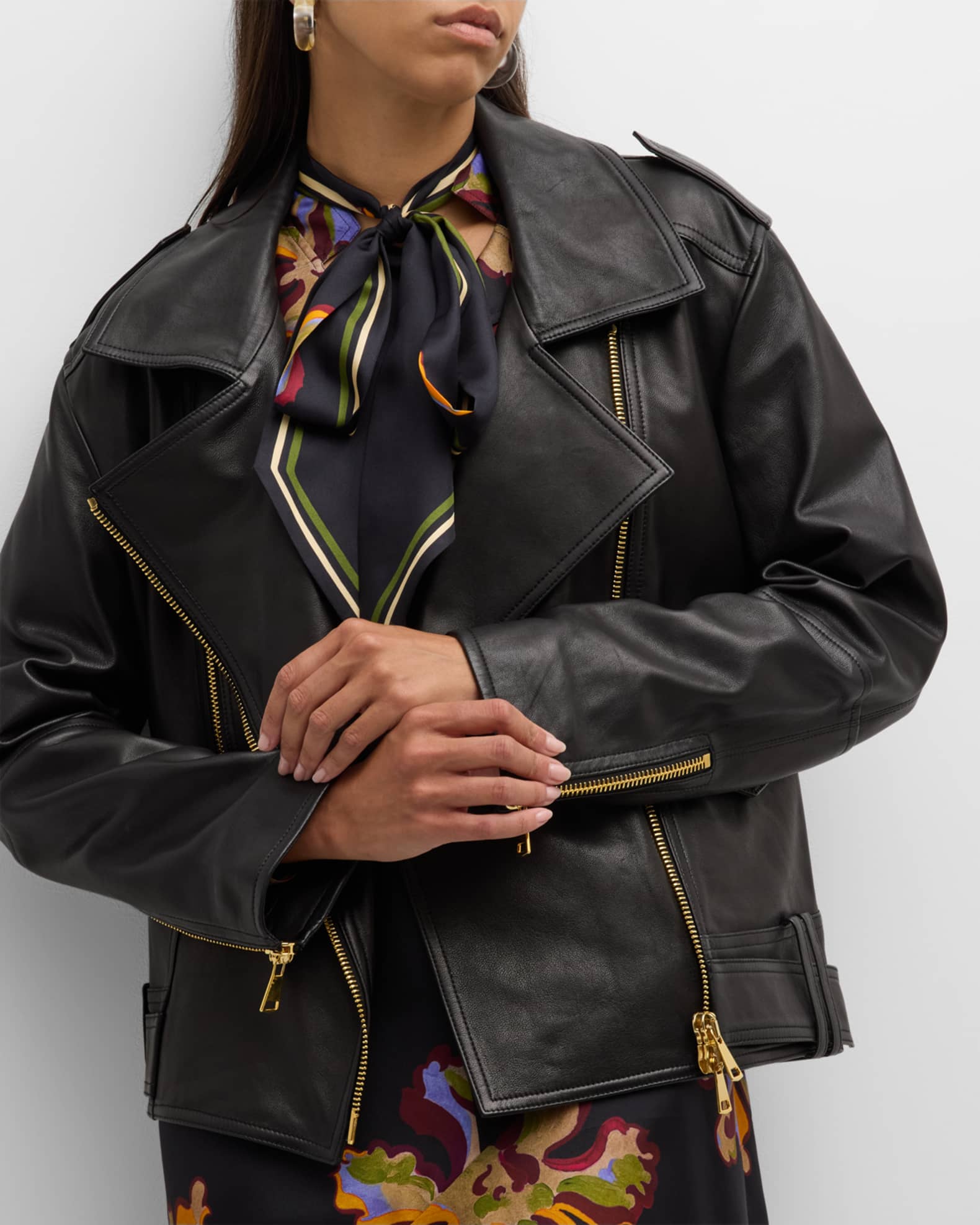 Silk moto jacket cheap