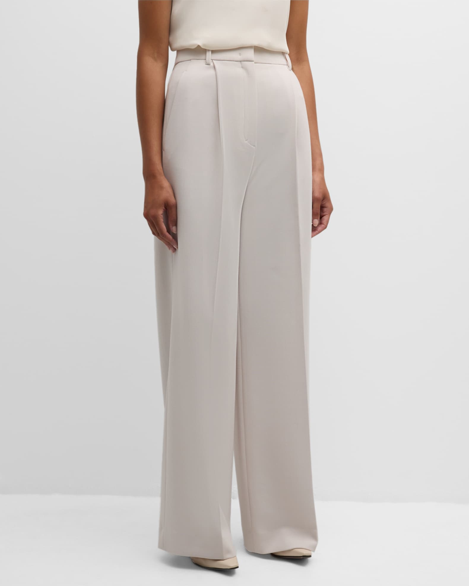 Refreshing Ambition Pleated Wide-Leg Pants 1