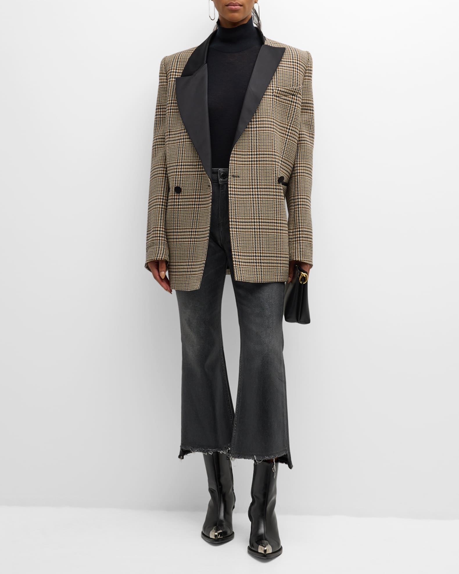 Graphic Elegance Houndstooth Plaid Jacket 1
