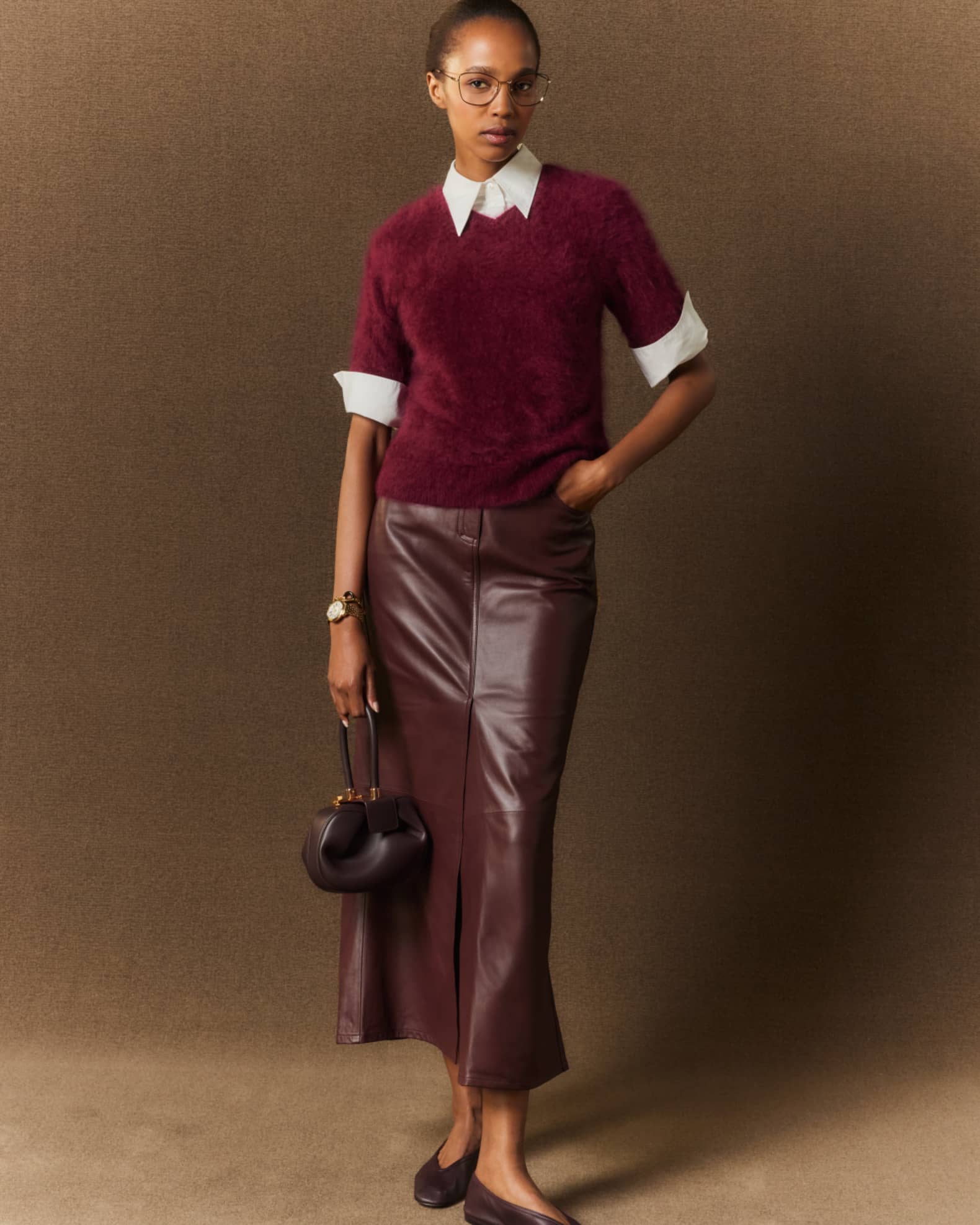 Burgundy skirt 8x10 discount