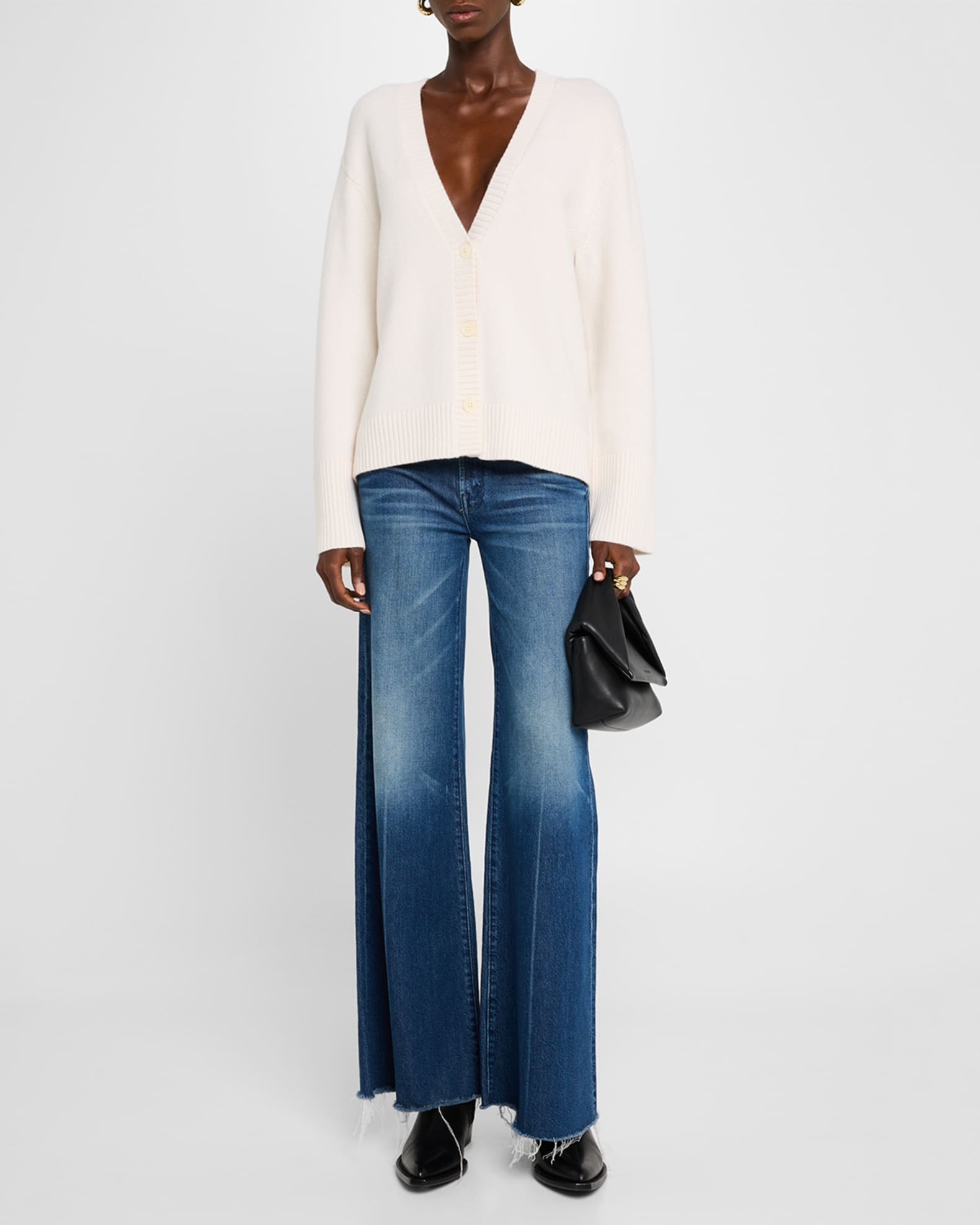 Luxury Comfort Button-Down Cashmere Cardigan 1