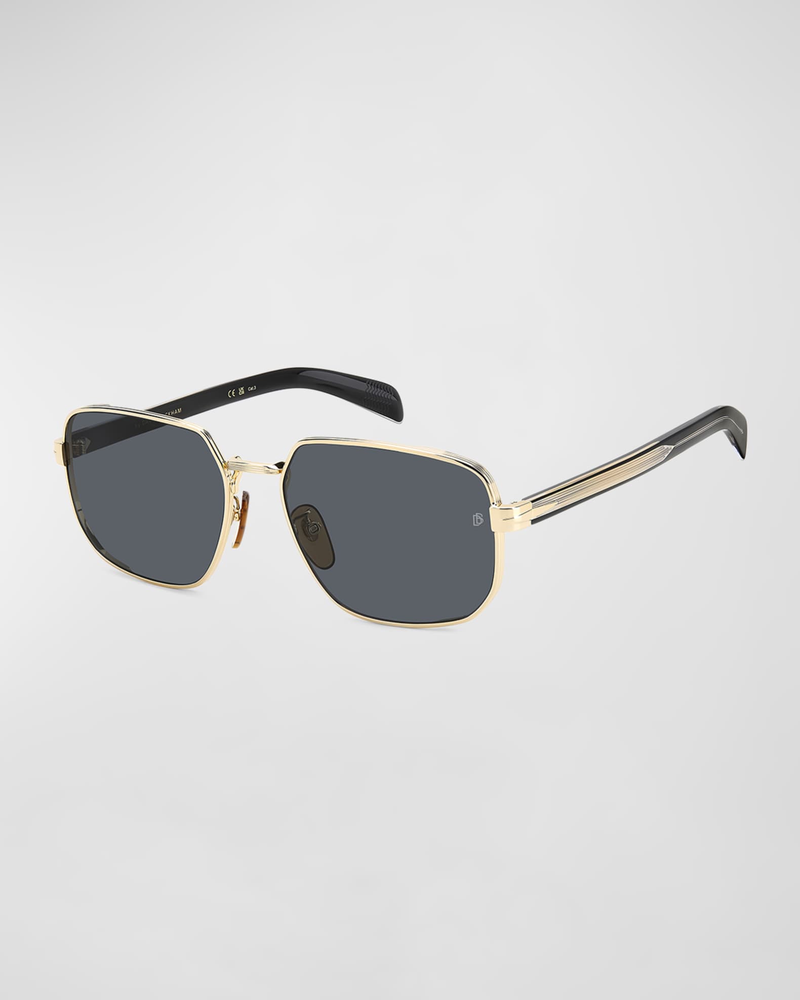 Men's Stainless Steel Rectangle Sunglasses 0