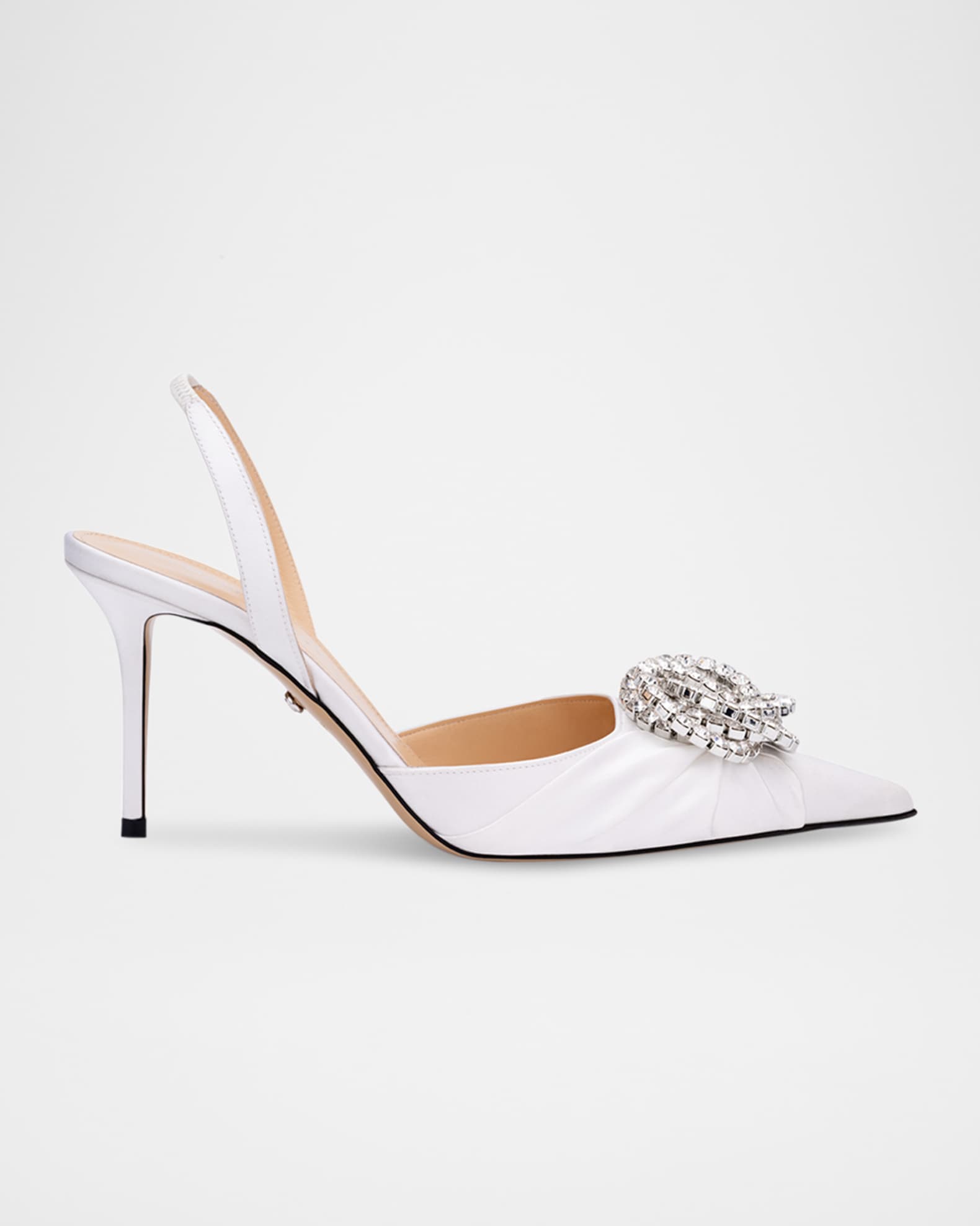 Galaxy Satin Crystal Slingback Pumps 0