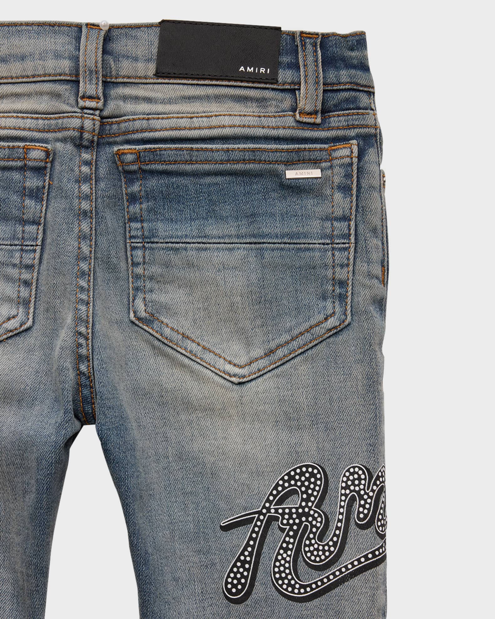 Amiri snake denim jacket clearance